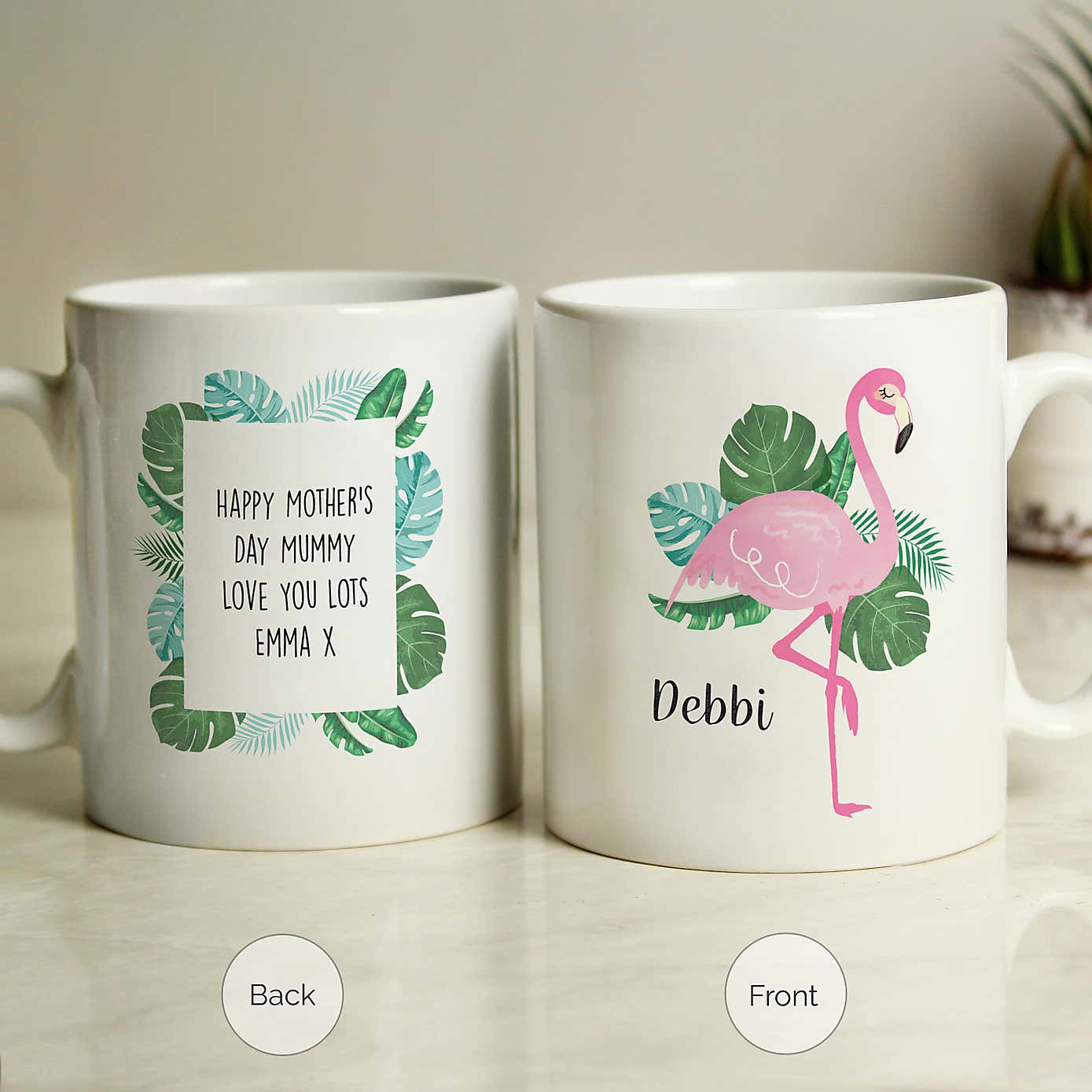 Personalised Flamingo Mug