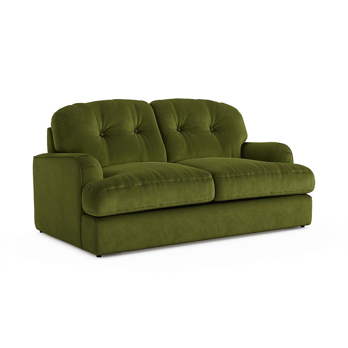 Martha Matte Plush Velvet 2 Seater Double Sofa Bed