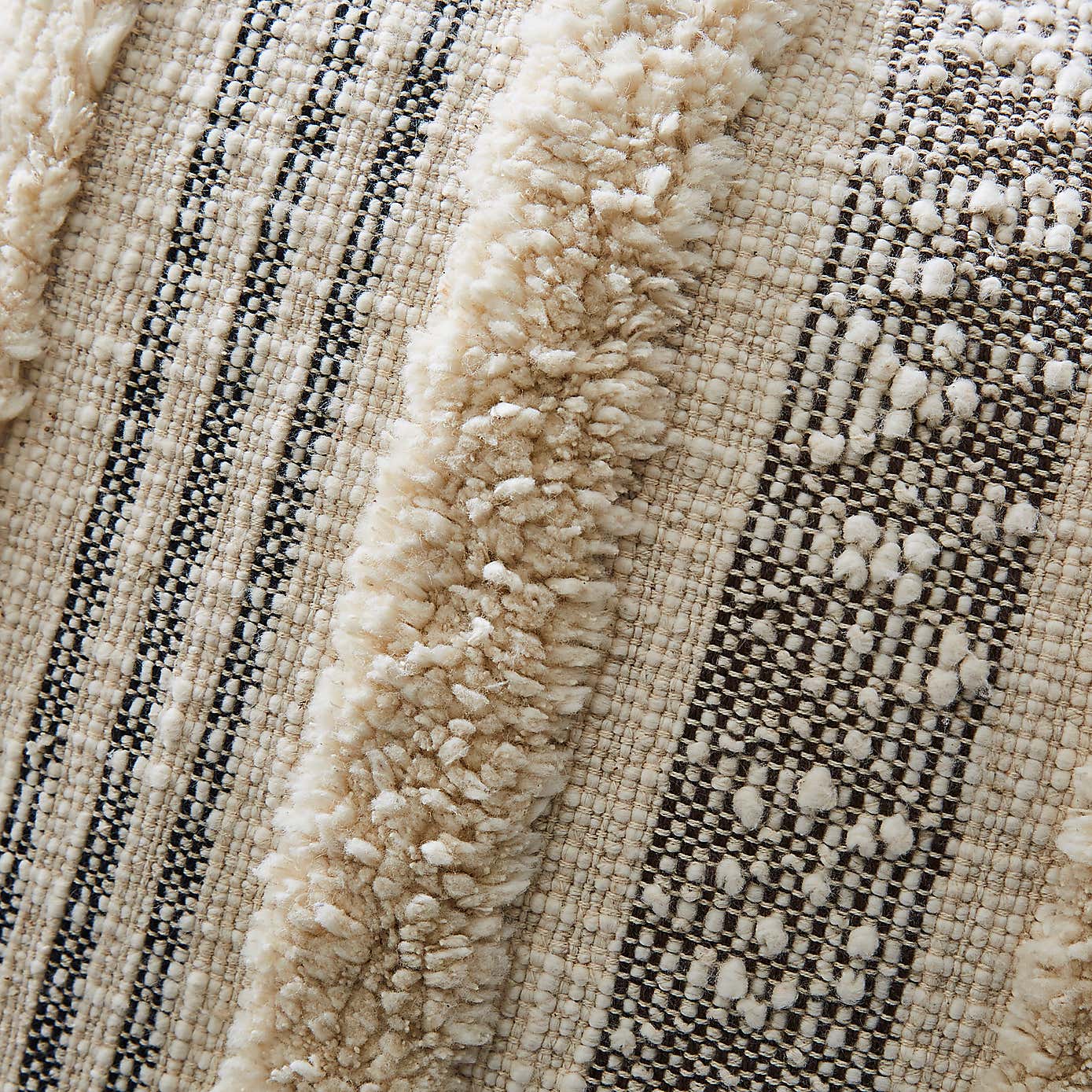 Samara Striped Cushion Natural