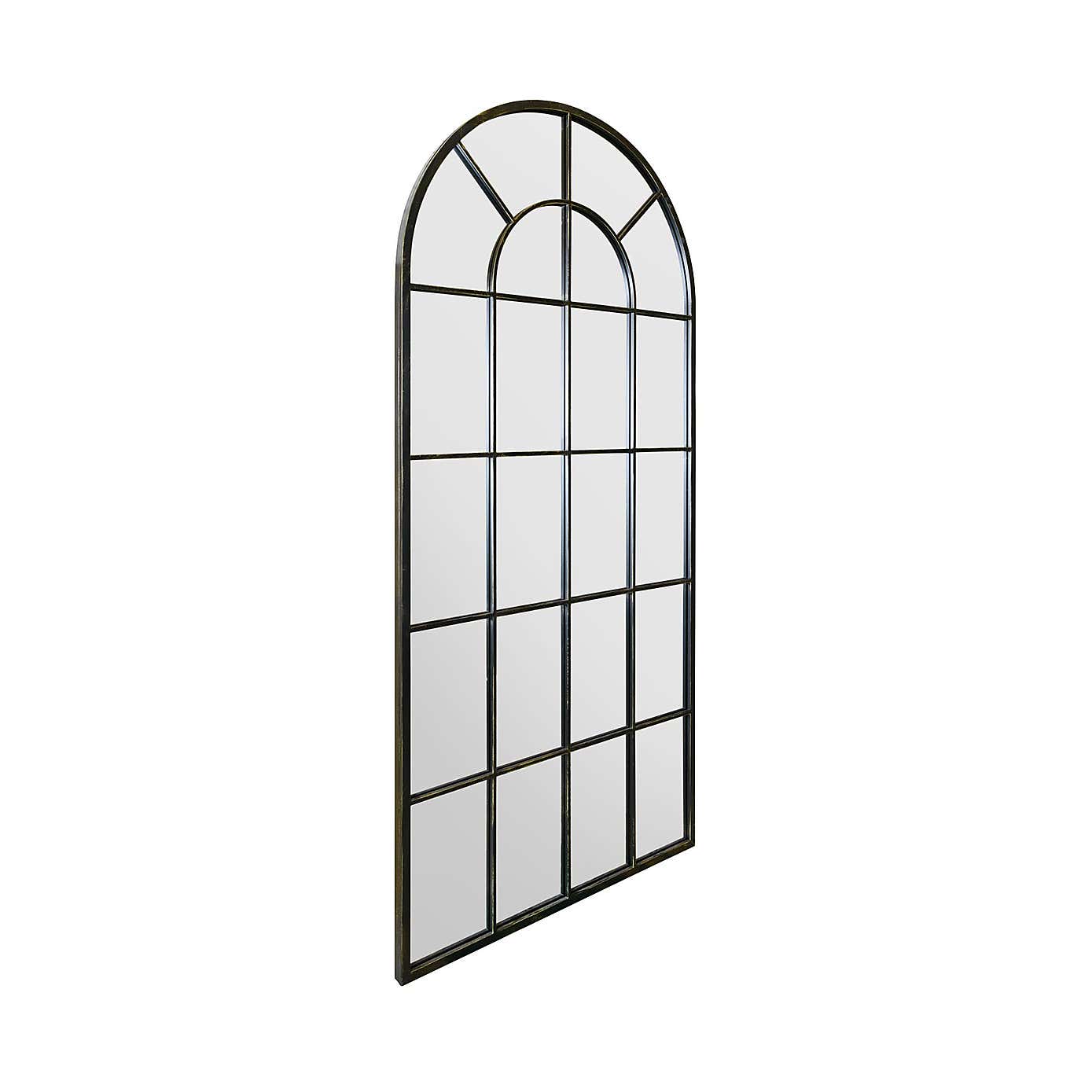 Arcus Window Antique Arched Indoor Outdoor Full Length Wall Mirror