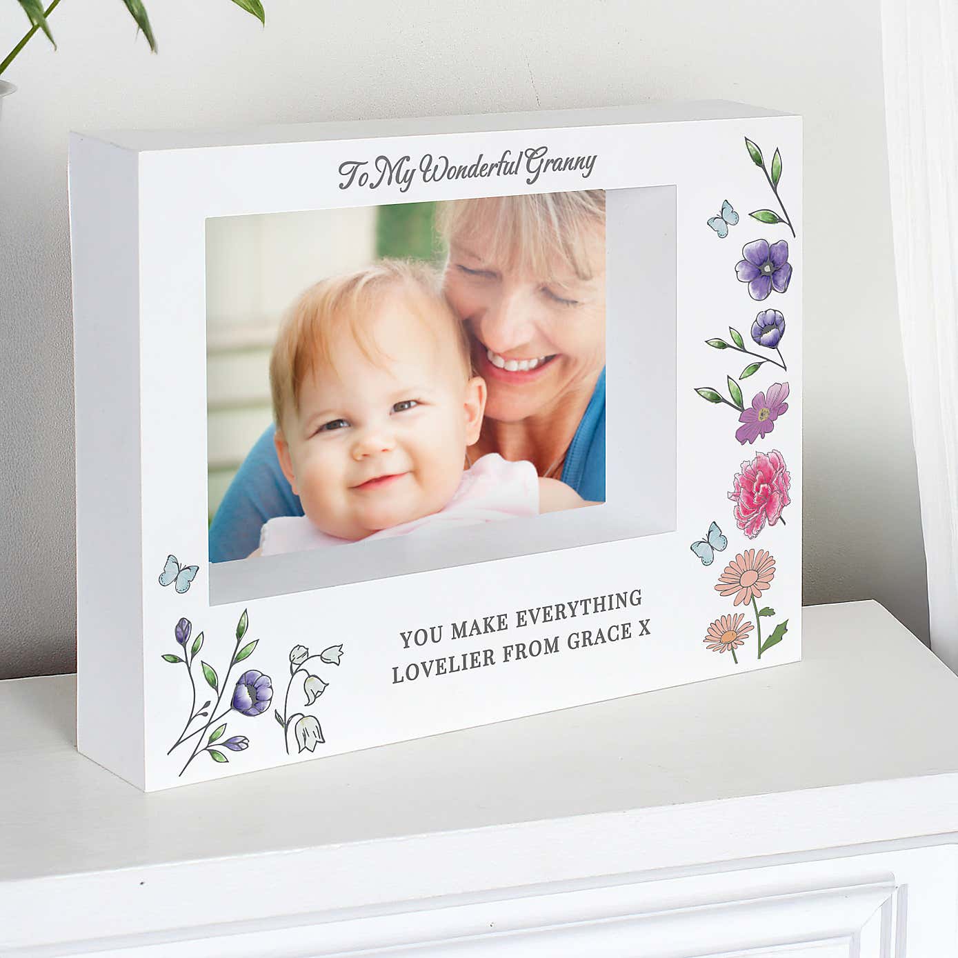 Personalised Wildflower Box Frame