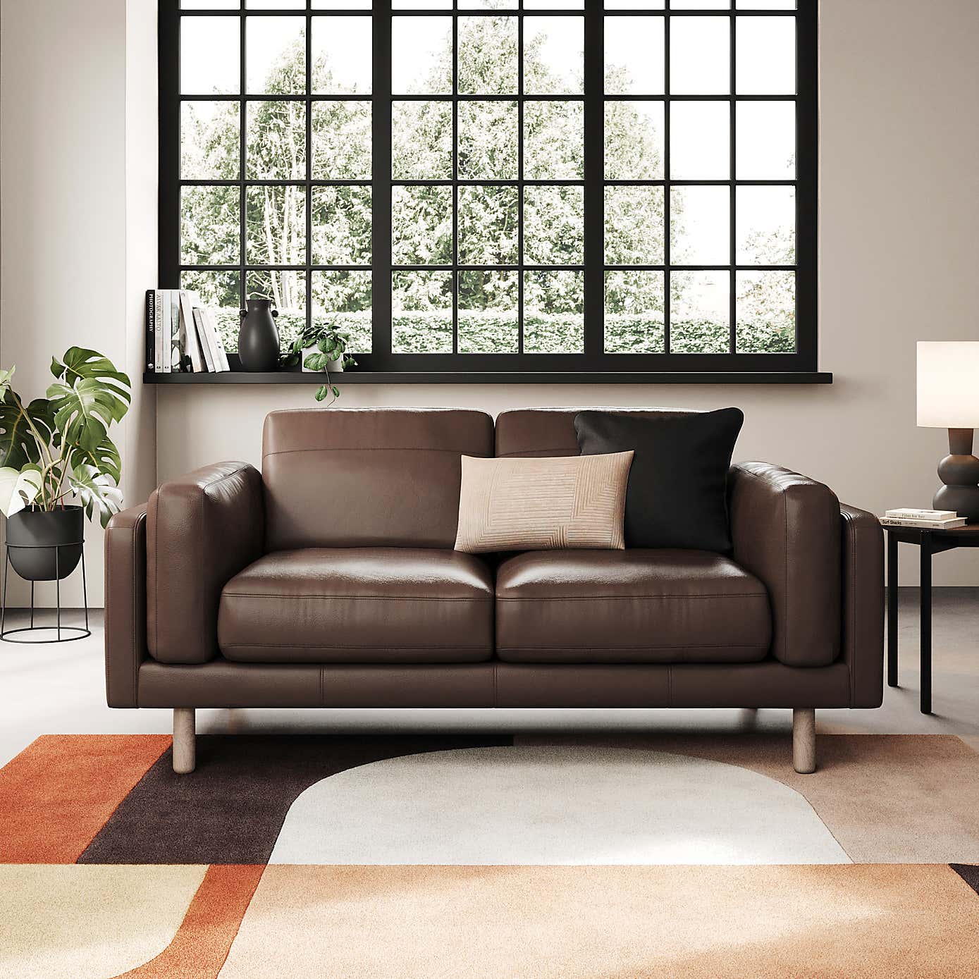 Newton Classic Leather 2 Seater Sofa
