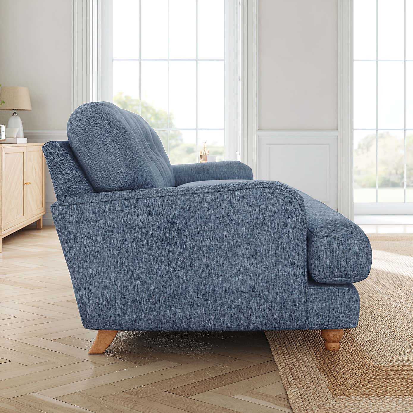 Slub Faux Linen Fabric Sample