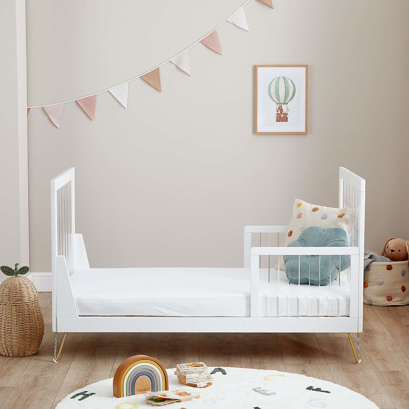 Kimi XL Acrylic Cot Bed