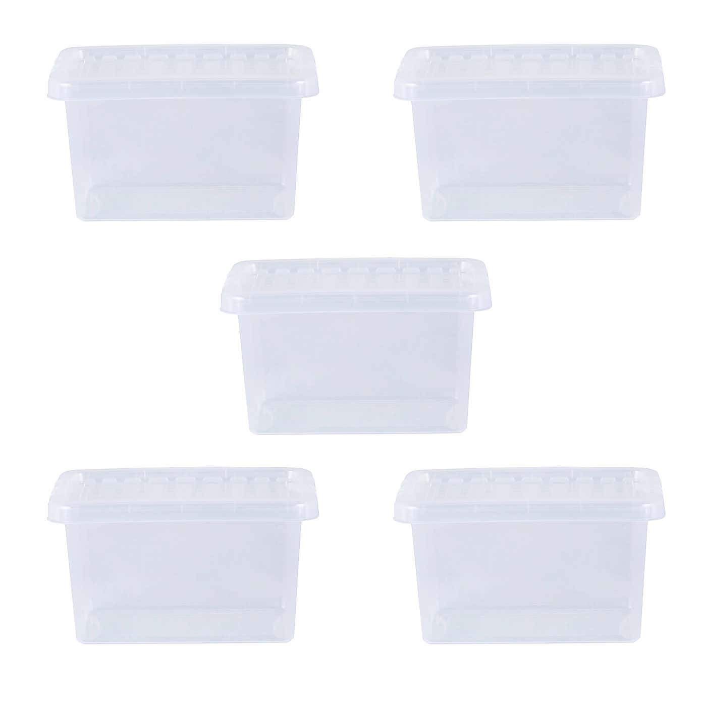 Wham Crystal Set of 5 Storage Boxes & Lids