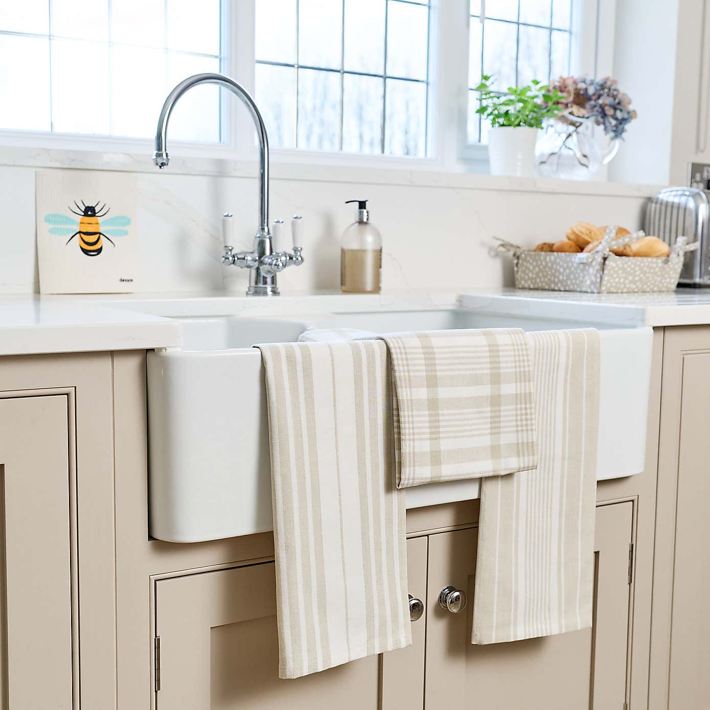 Dexam Love Colour Set of 3 Extra Large Tea Towels