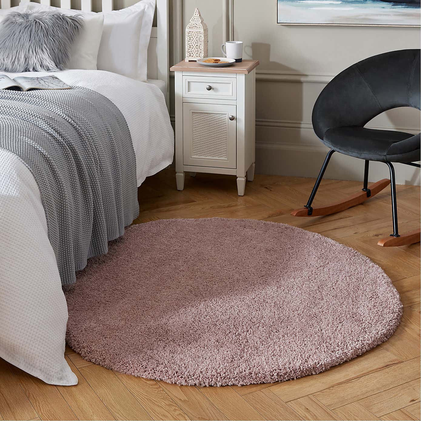 Cosy Teddy Round Rug