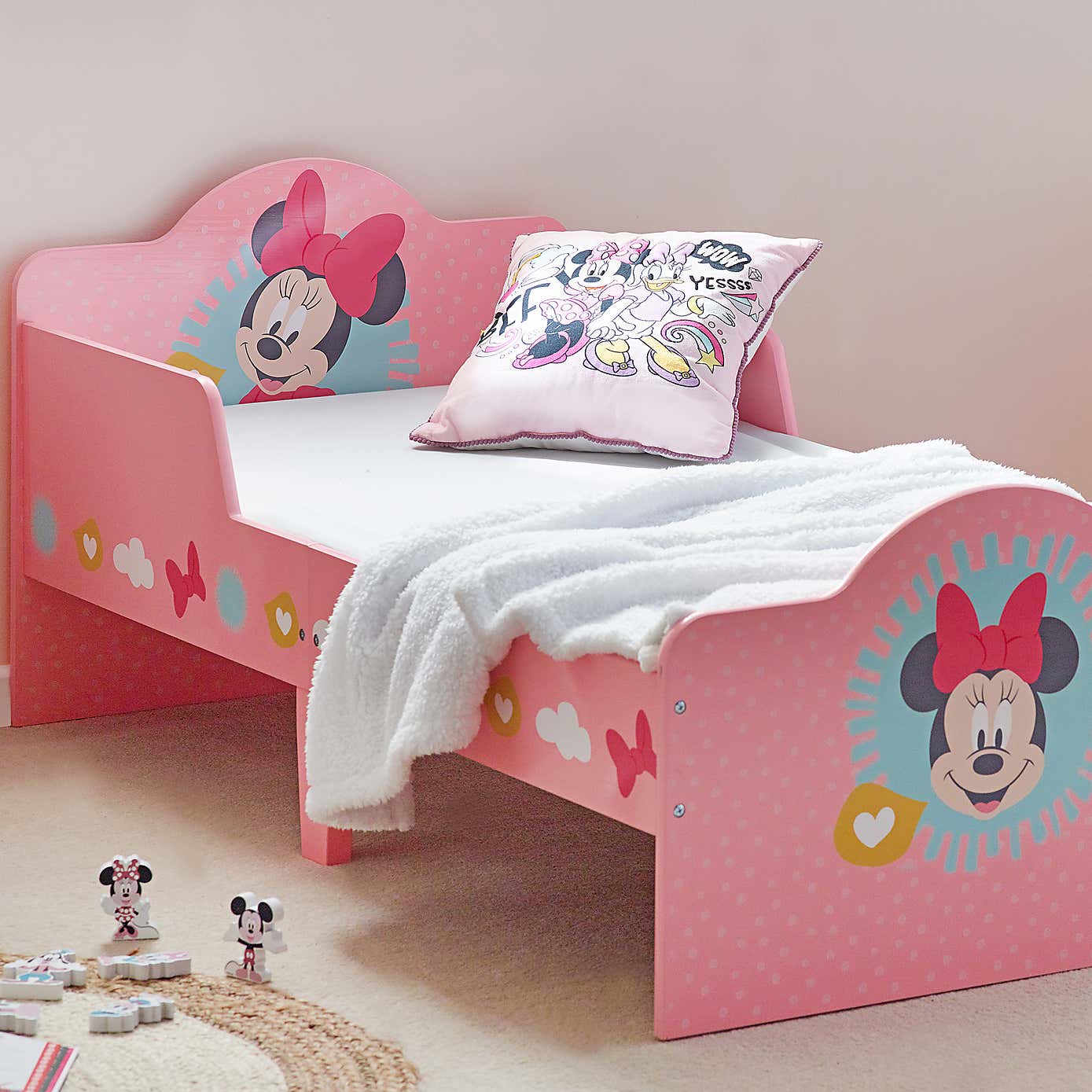 Minnie Mouse Pink Toddler Bed