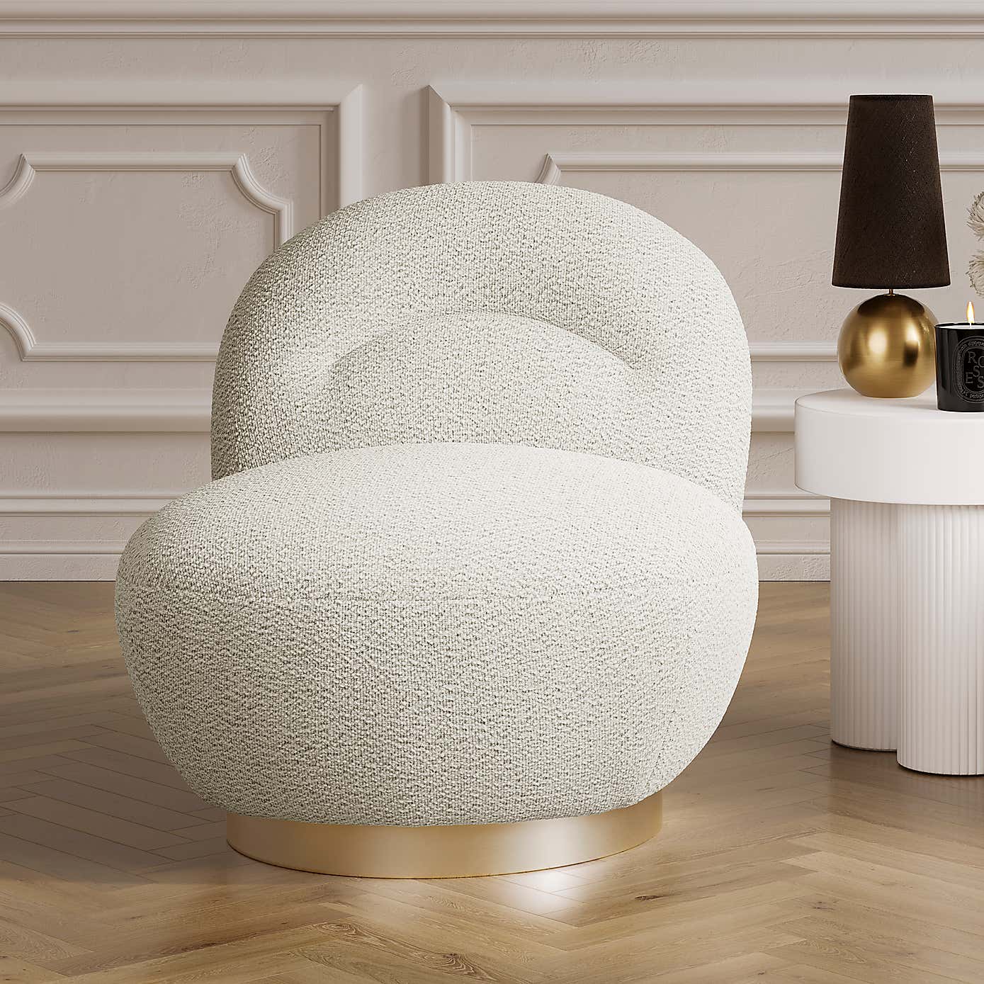 LPD Langham Curved Swivel Chair