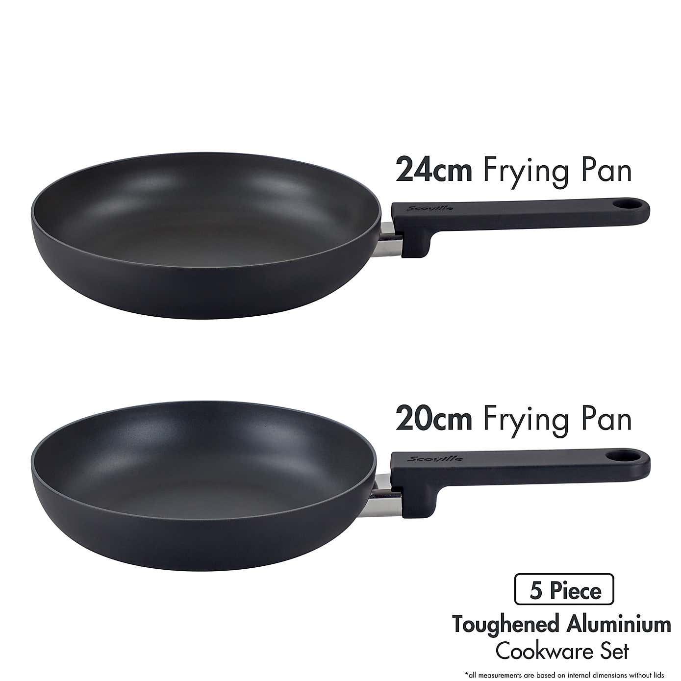Scoville Ultra Lift Non-stick Aluminum 5 Piece Pan Set
