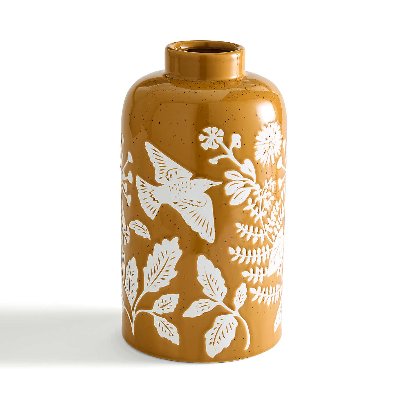 Starling Wax Resist Ceramic Vase