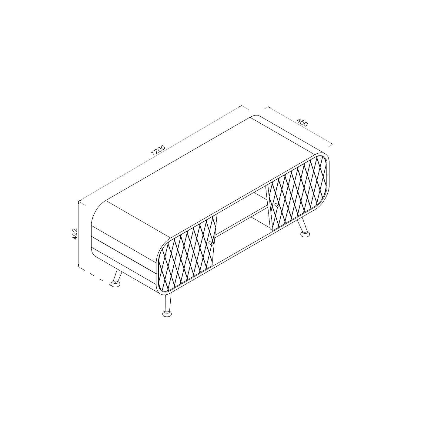 Astana TV Stand for TVs up to 60