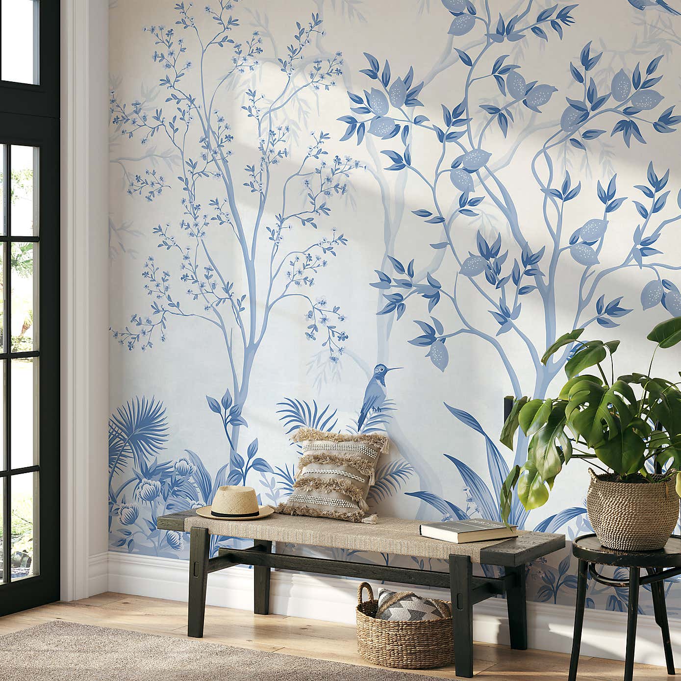 Archive Tree Blue Mural