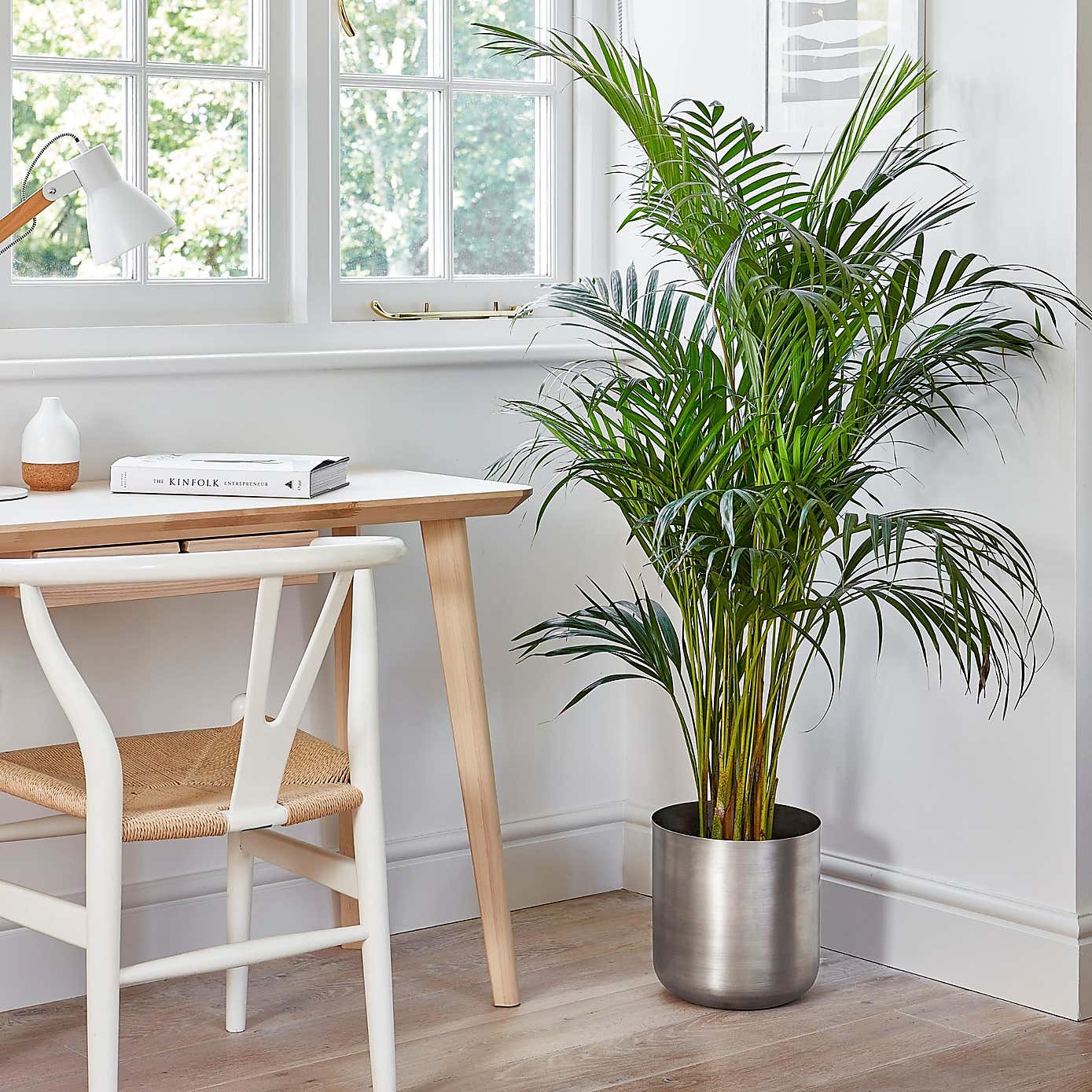 Indoor Chelsea Pewter Planter