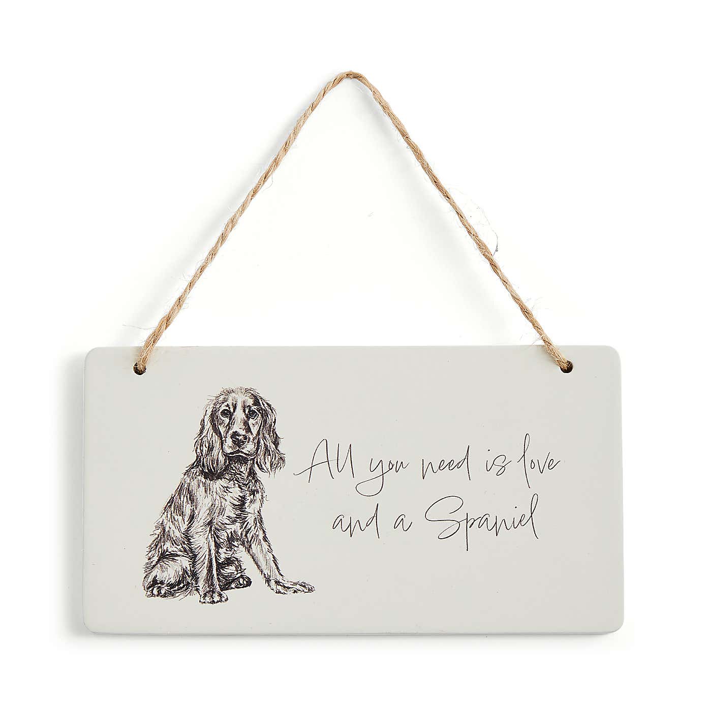 Churchgate Spaniel Hanging Plaque