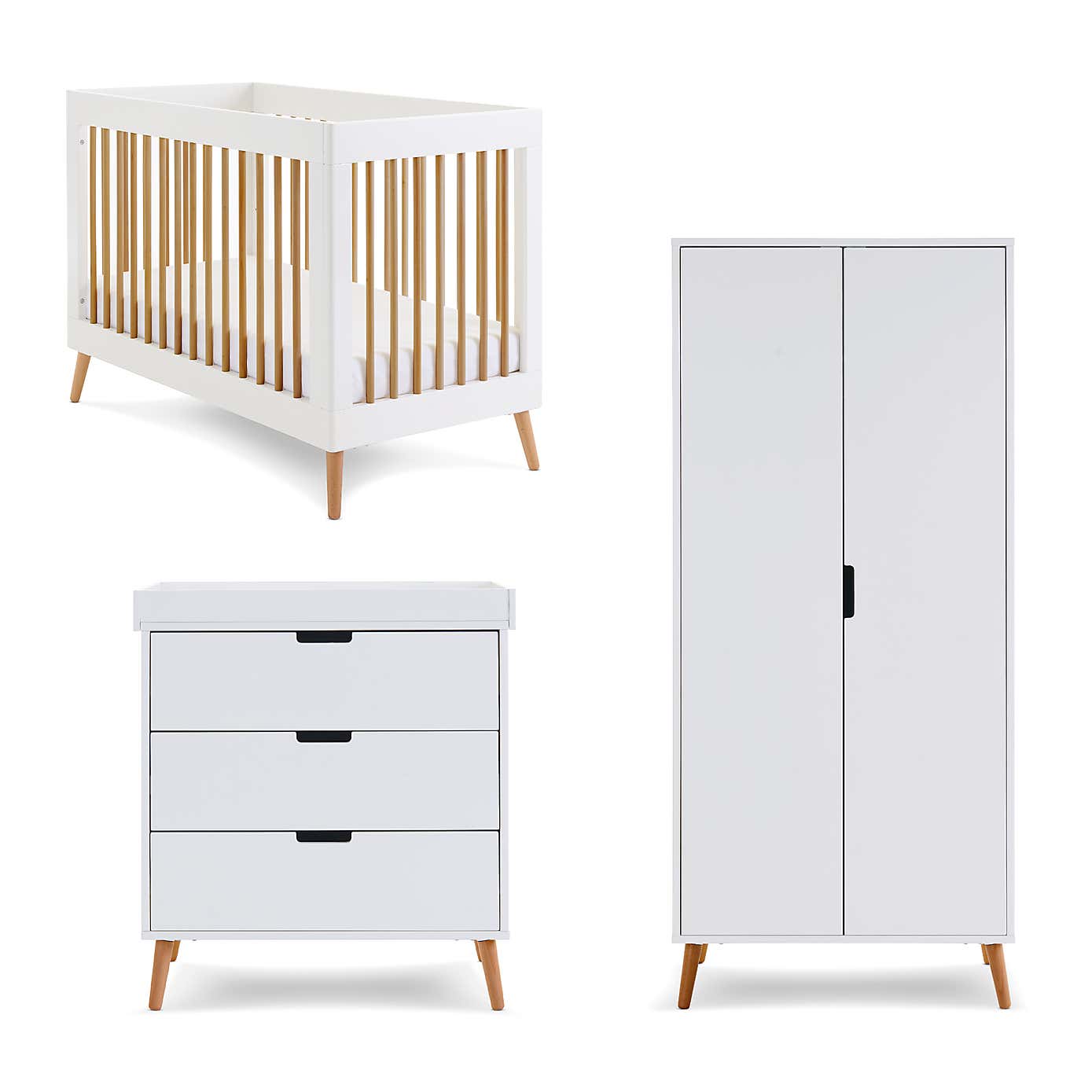 OBaby Maya Mini 3 Piece Nursery Room Set