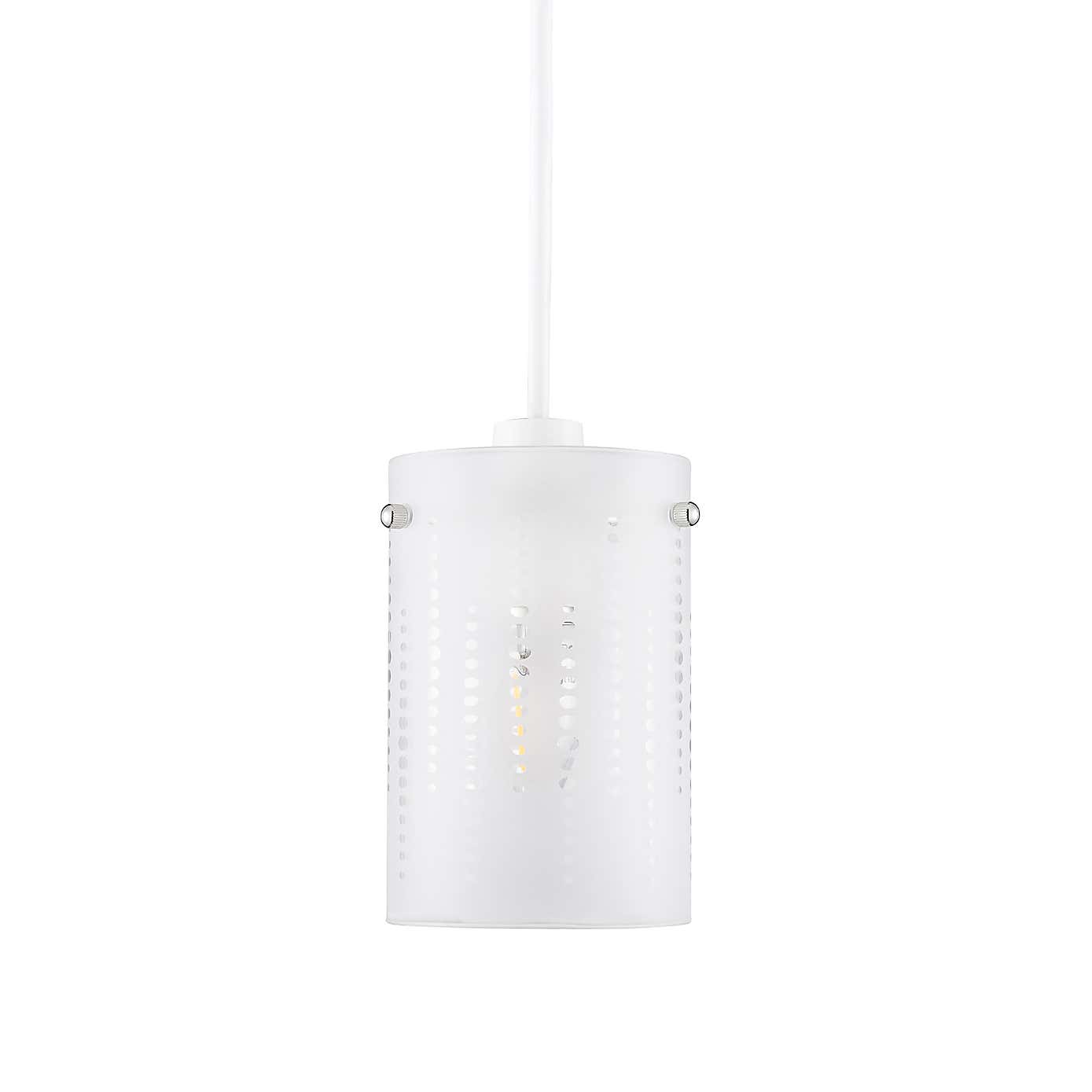 Grayson Dot Glass White Easy Fit Pendant Shade