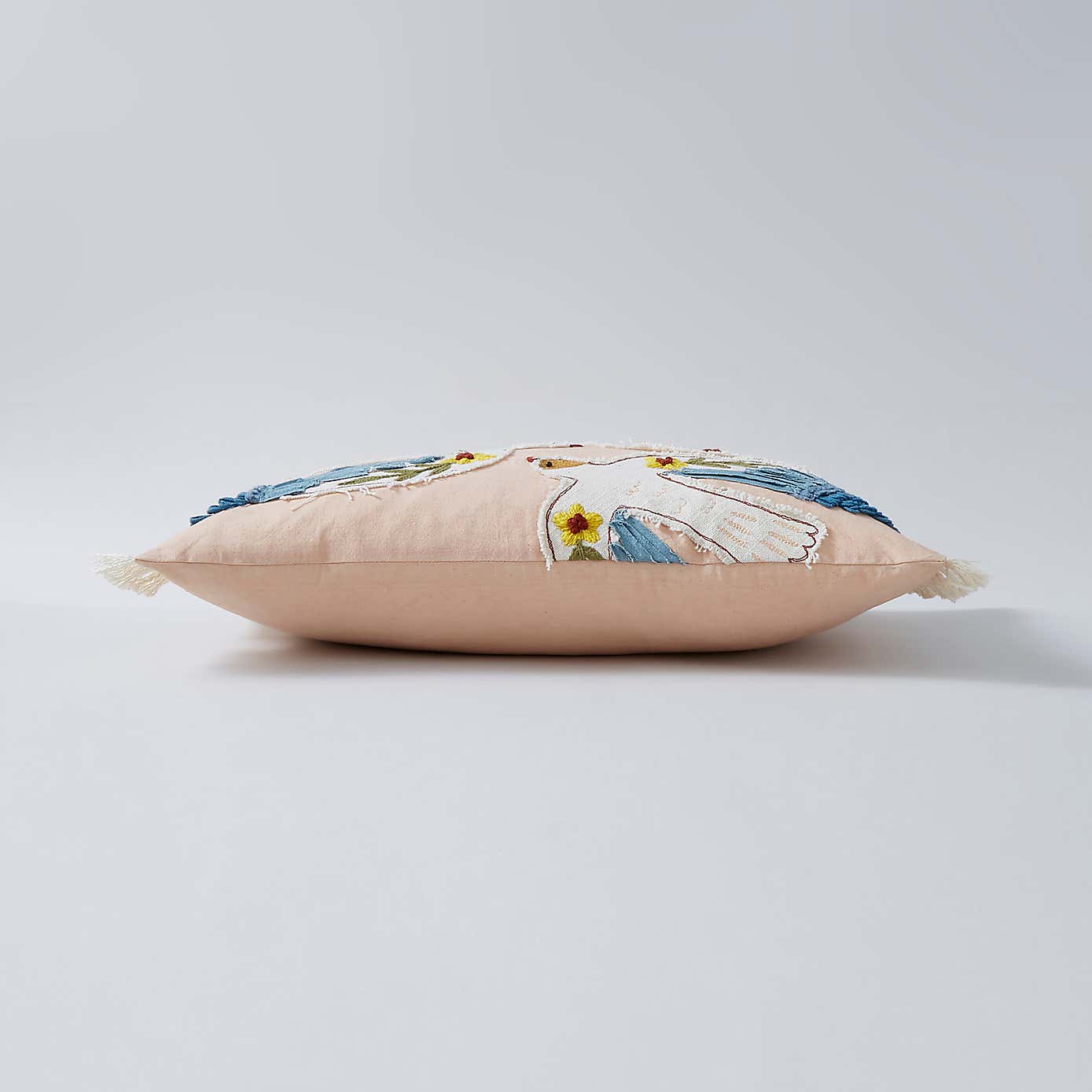 Heart Soul Applique Birds Cushion, 30x50