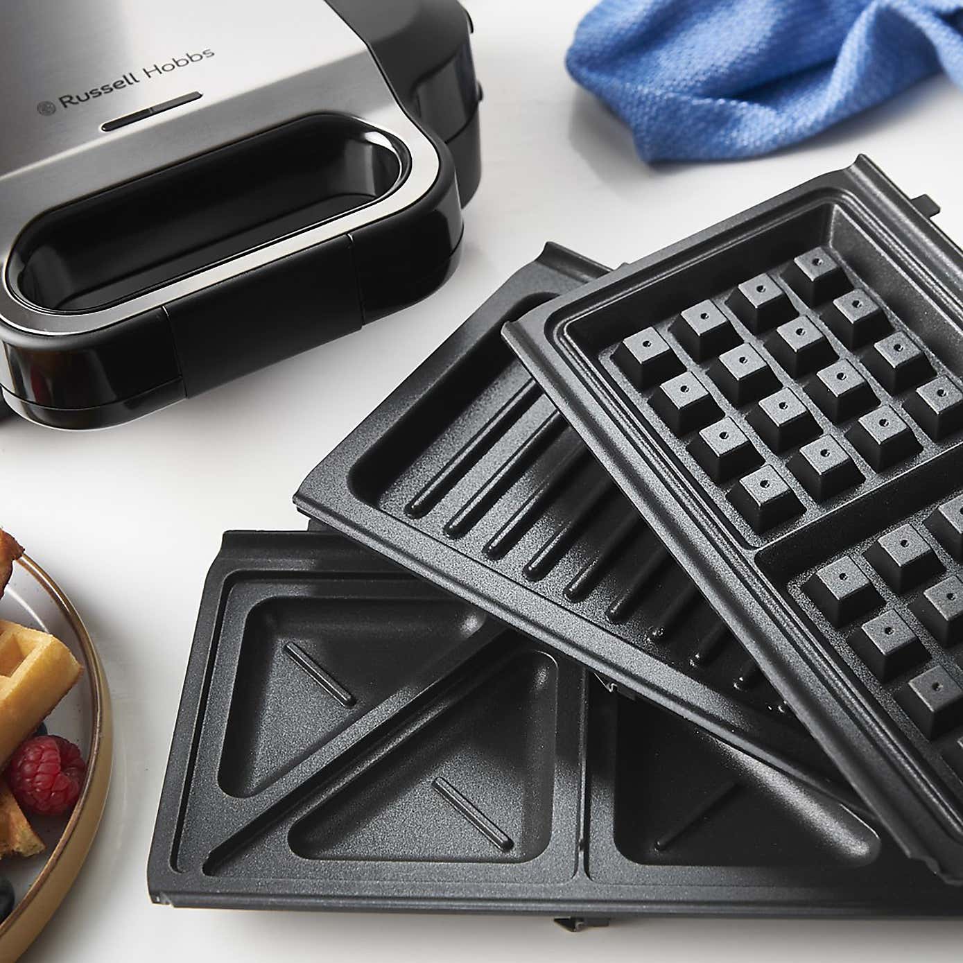 Russell Hobbs 3in1 Sandwich Panini & Waffle Maker