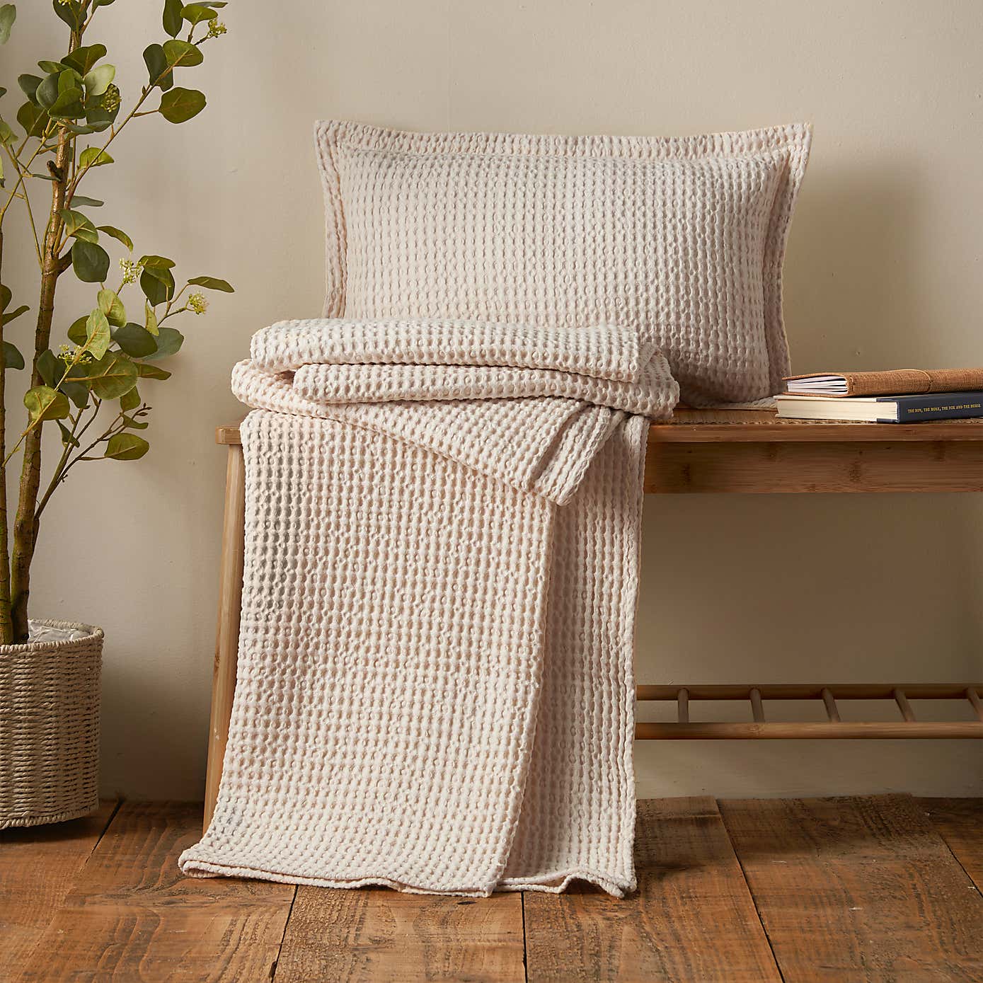 Pineapple Elephant Jaipur Waffle Throw 150cm x 200cm