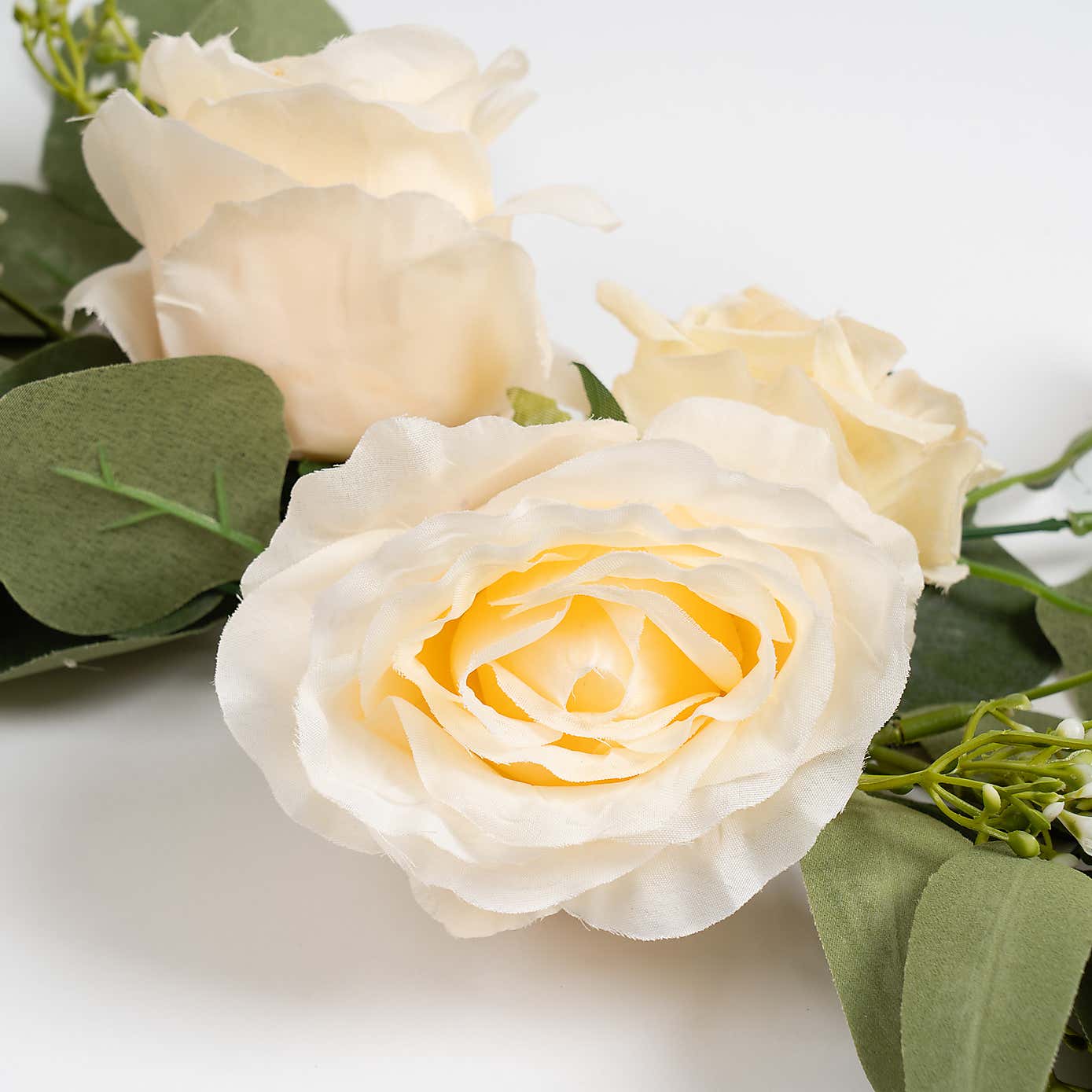 Artificial Eucalyptus & Rose Arrangement