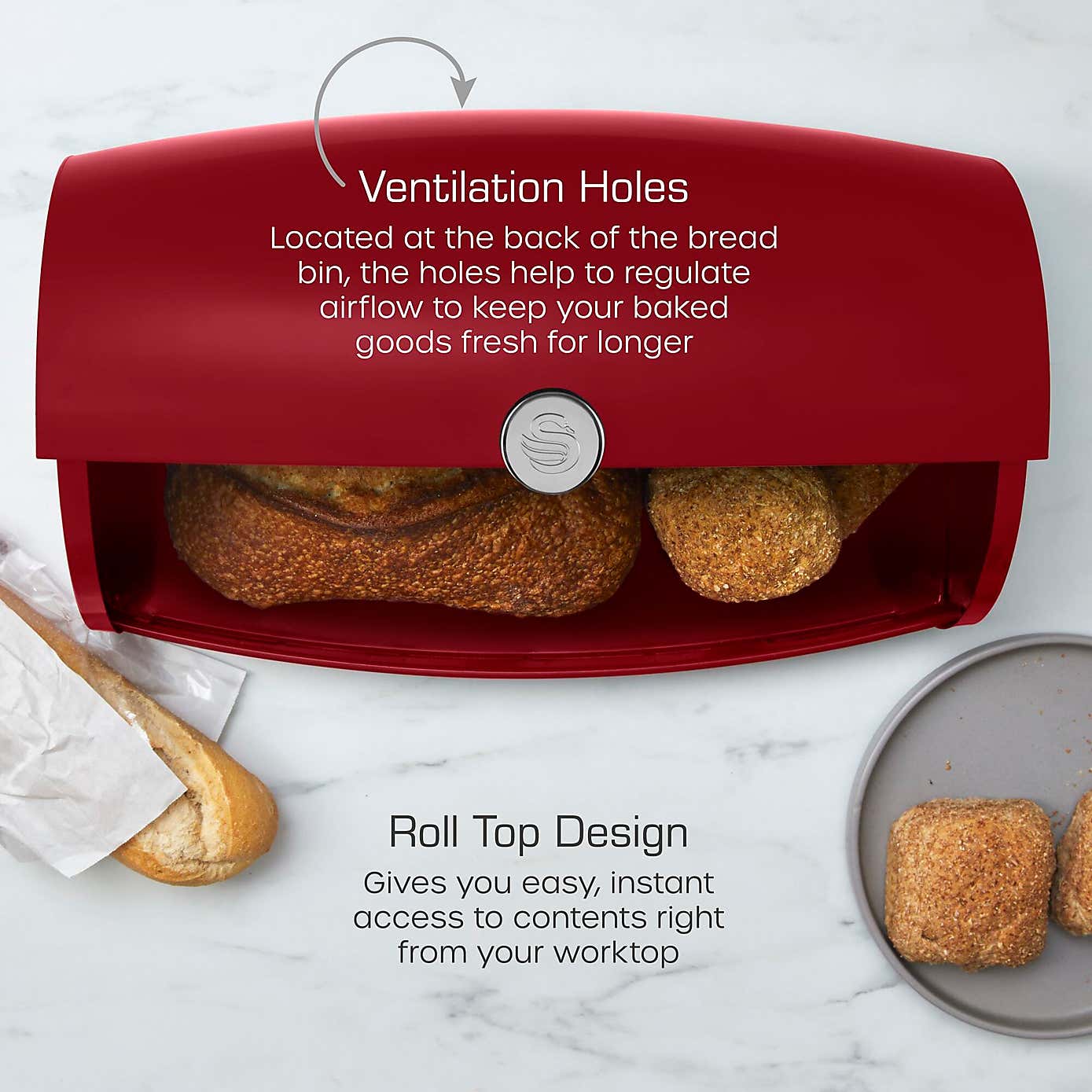 Swan Townhouse Bread Bin