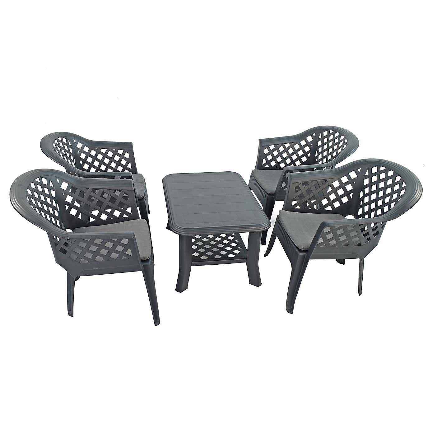 Savona 4 Seater Conversation Set with Savona Chairs