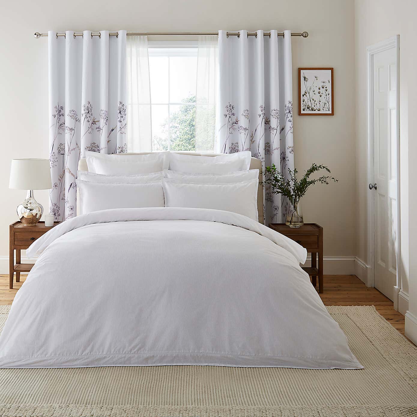 Dorma Purity Meadow 100% Cotton Duvet Cover and Pillowcase Set