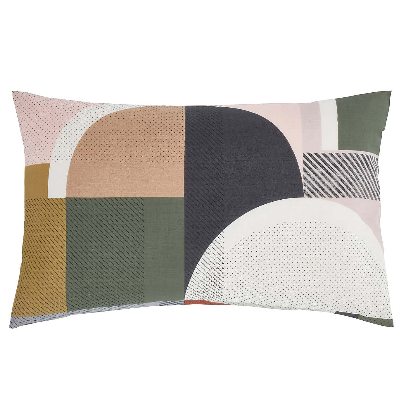 Lomas Green Reversible Duvet Cover and Pillowcase Set