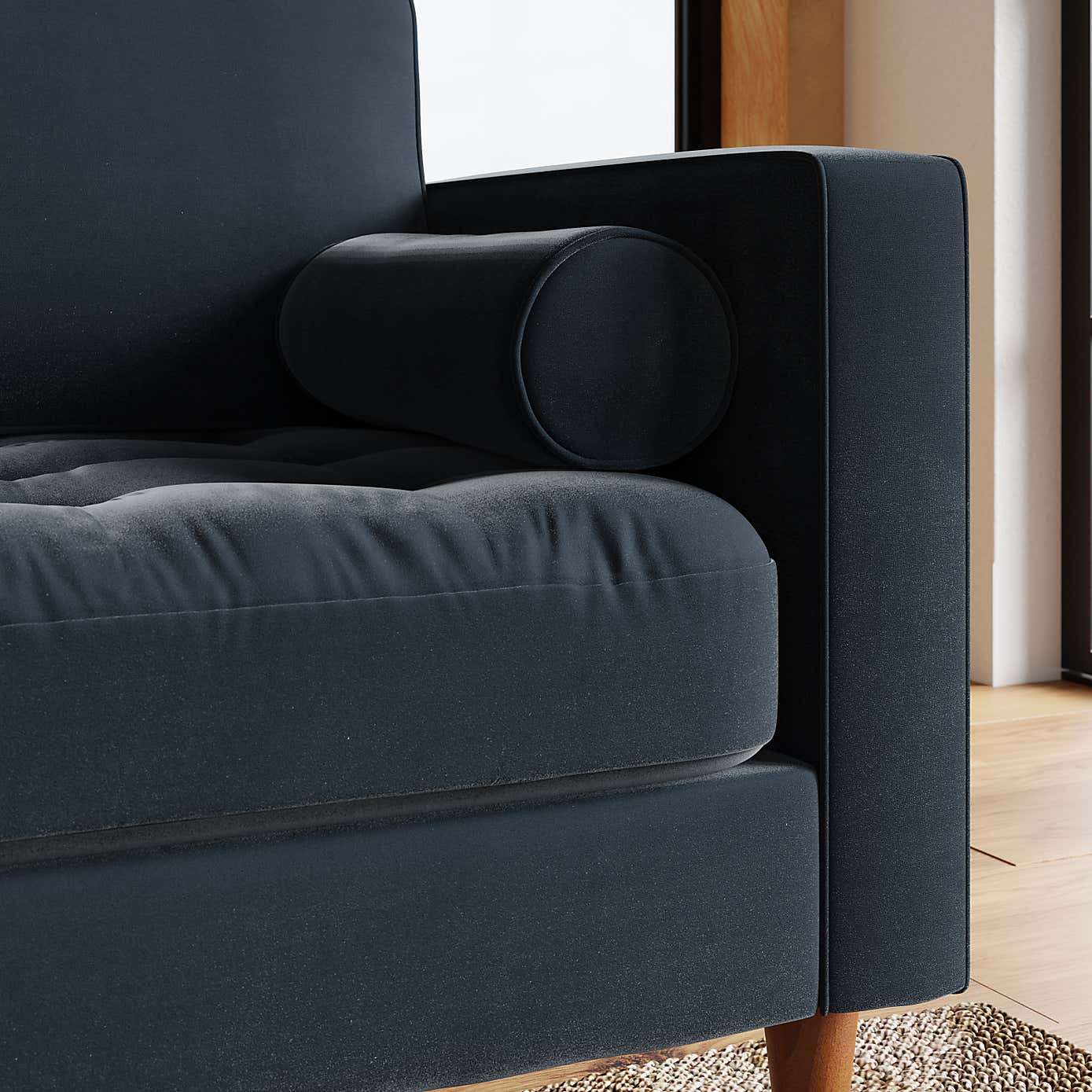 Zoe Casual Sit Velvet 2 Seater Sofa