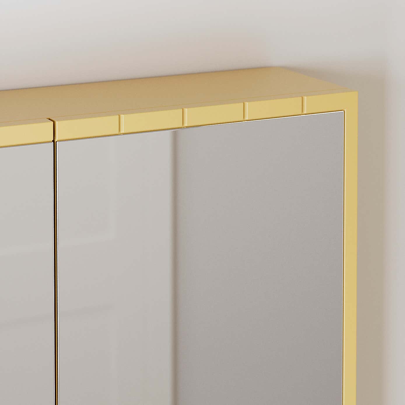 Scallop Mirror Wall Cabinet