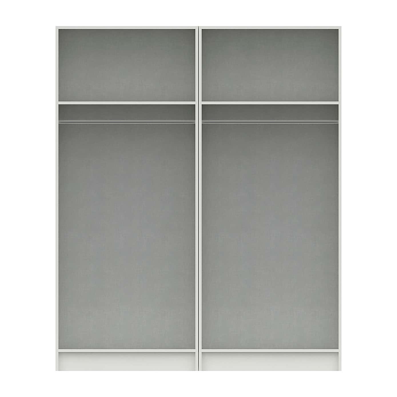 Ethan 4 Door Wardrobe, Mirrored