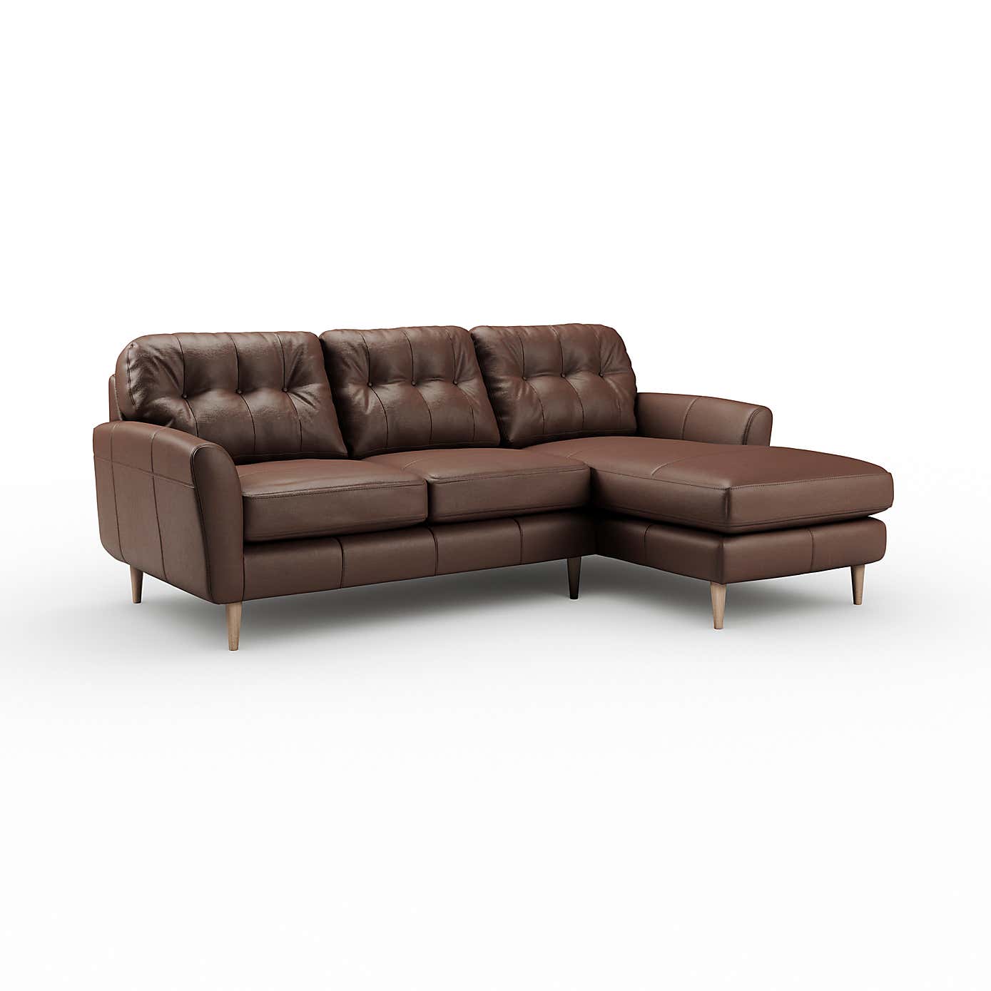 Sven Classic Leather Large Corner Chaise Sofa