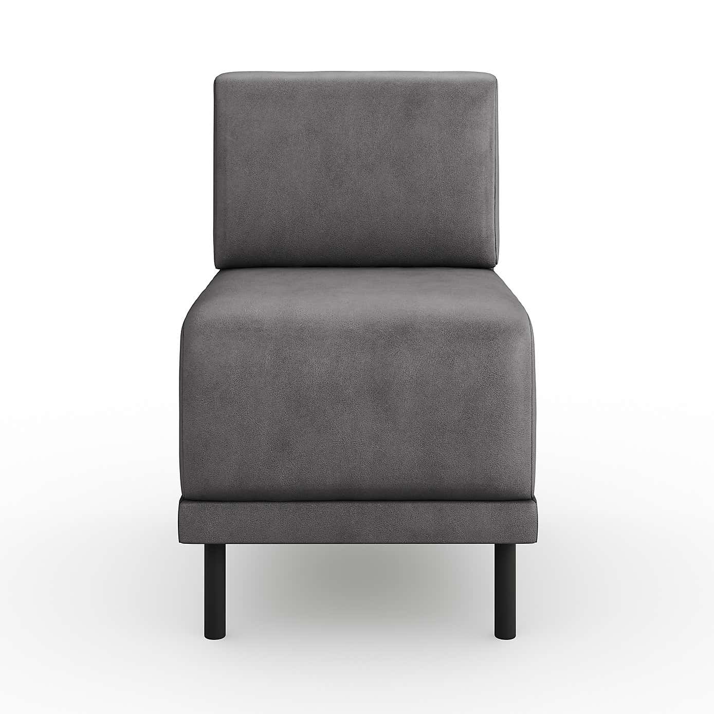 Mae Small Dining Bench, Faux Leather