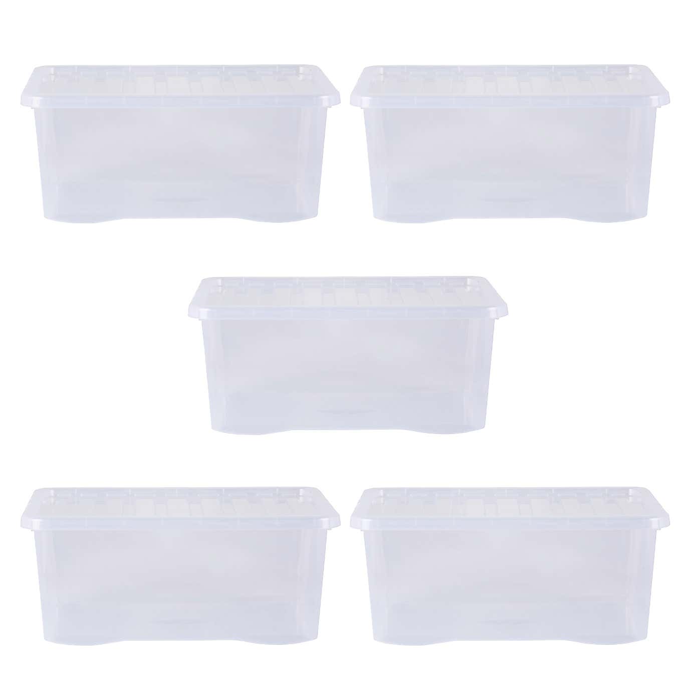 Wham Crystal Set of 5 Storage Boxes & Lids