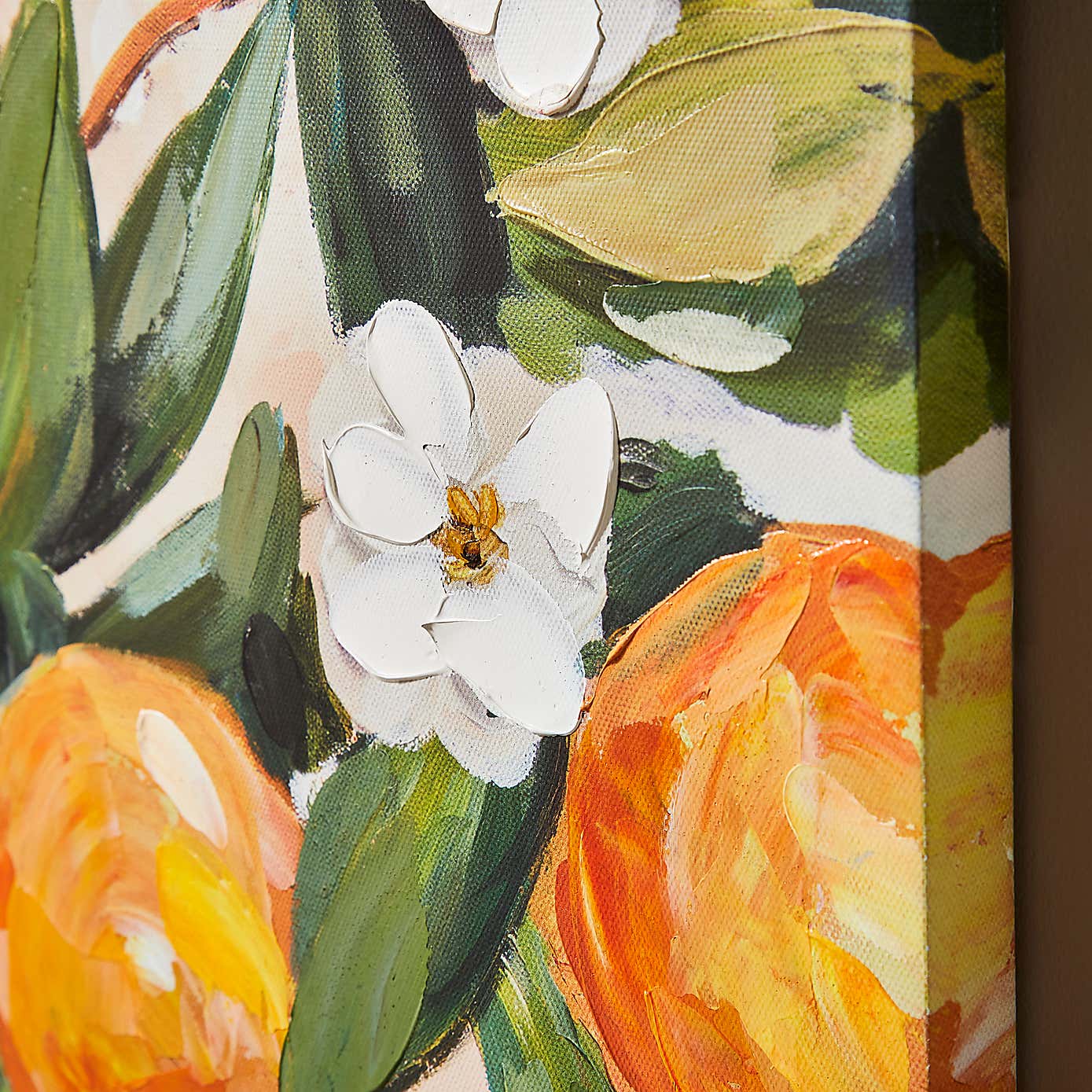 Oranges Hand Finished Canvas