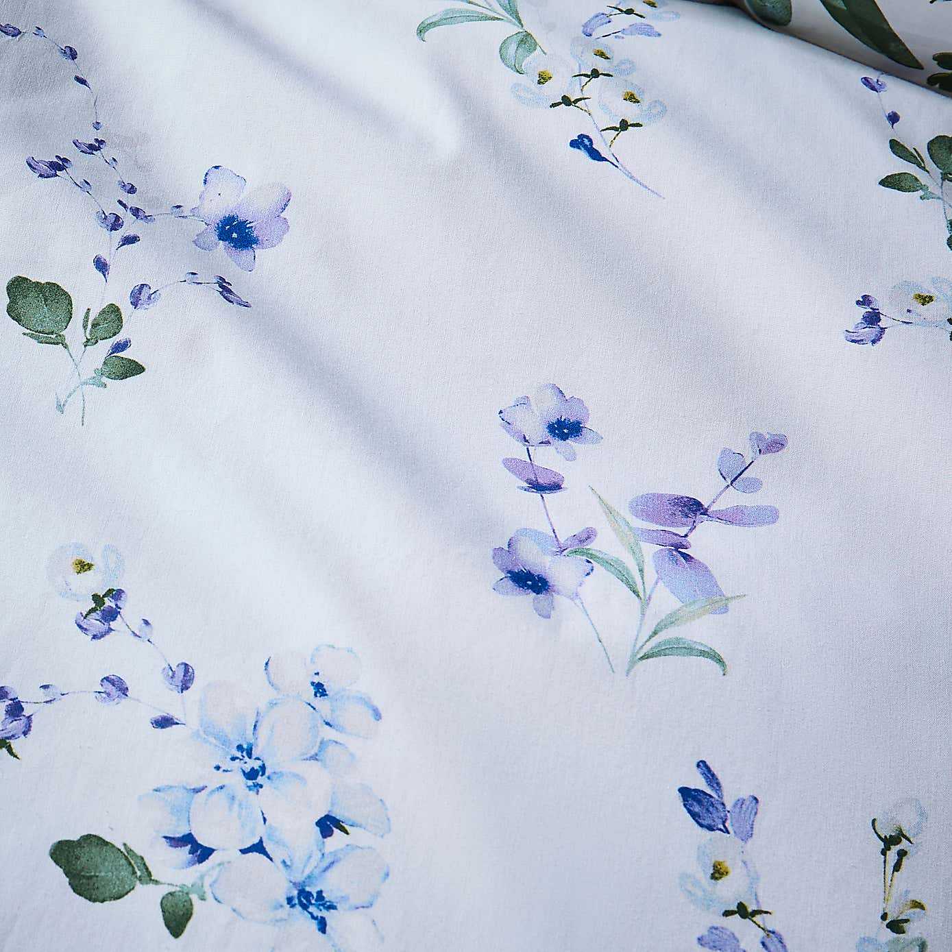 Nola Floral Blue Duvet Cover and Pillowcase Set