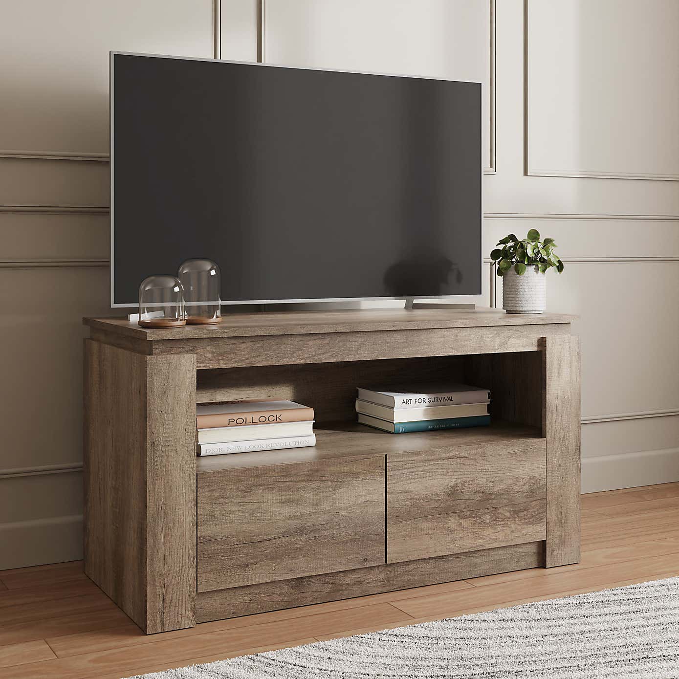 Canyon Oak 2 Drawer TV Stand for TVs up to 44"