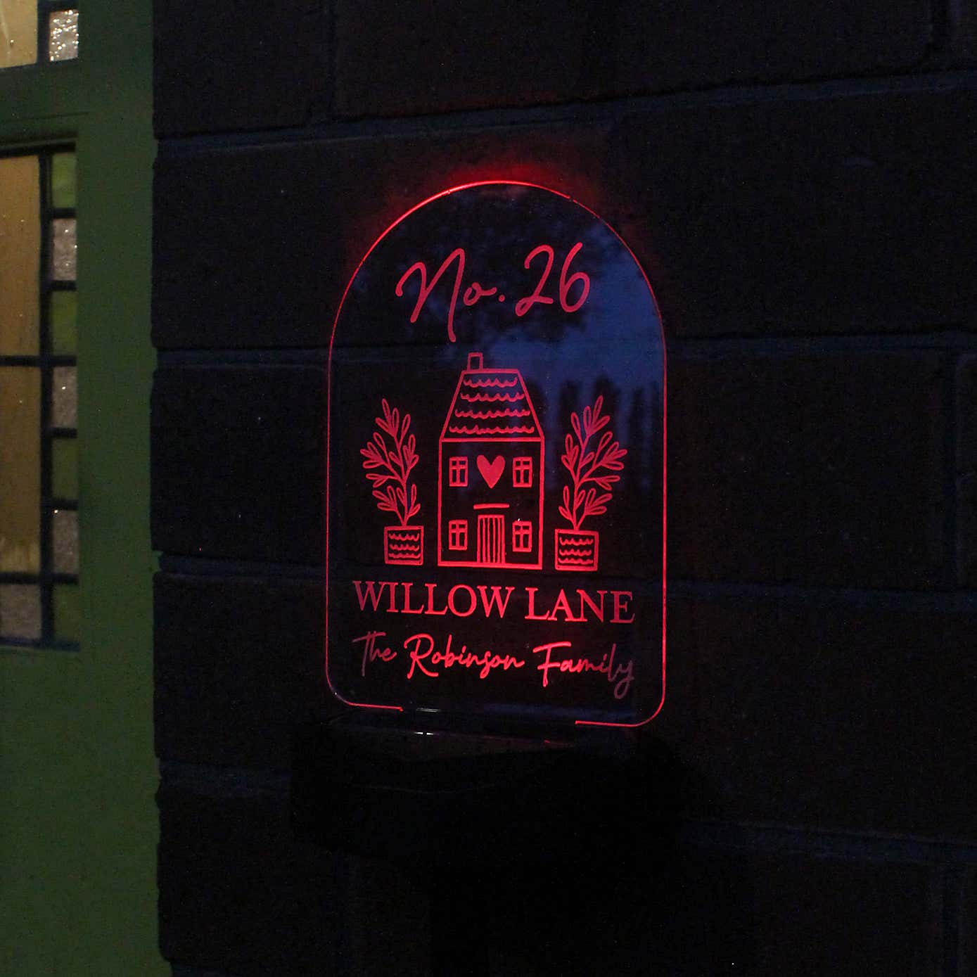 Personalised Home Outdoor Solar LED Light