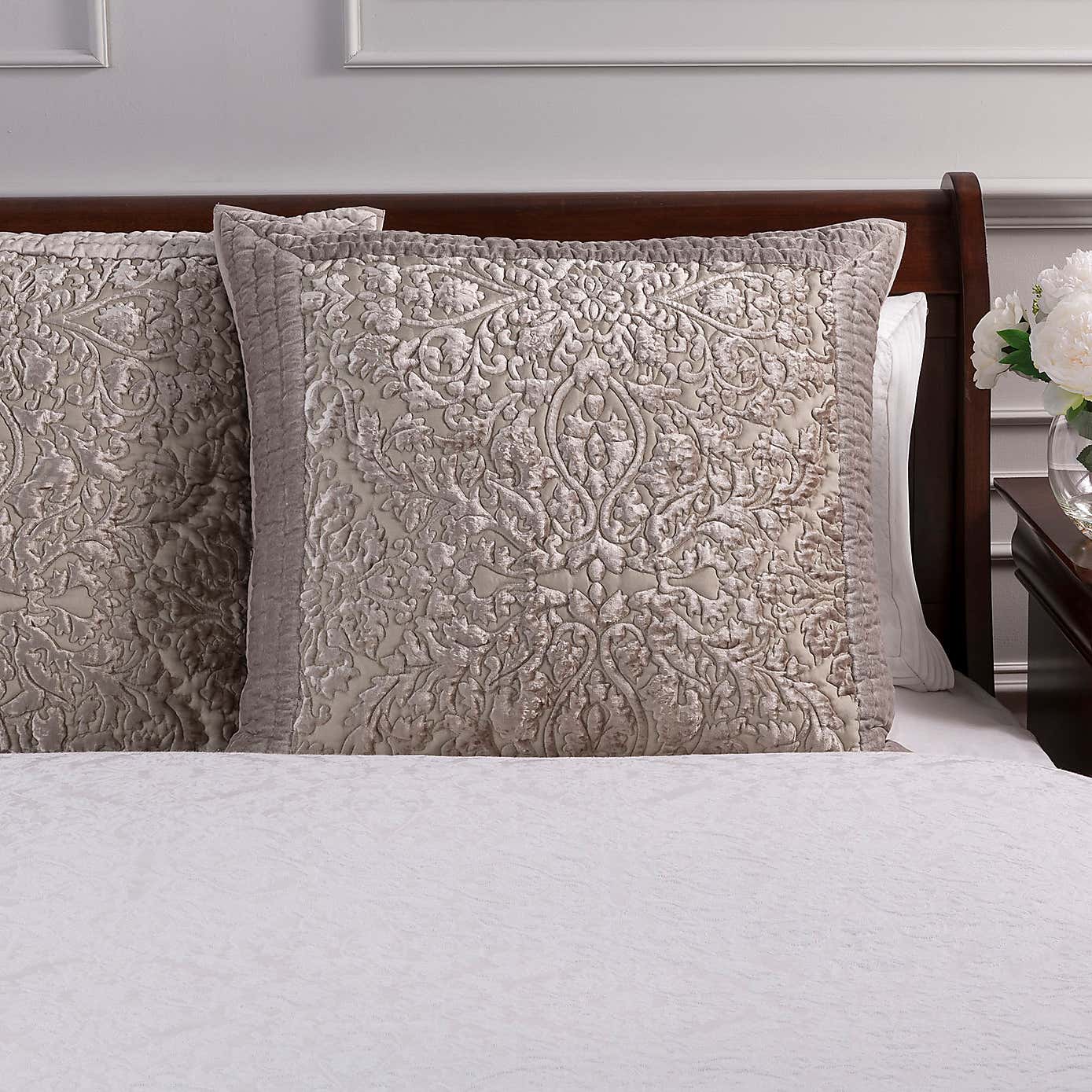 Dorma Charlbury Champagne Continental Square Pillowcase