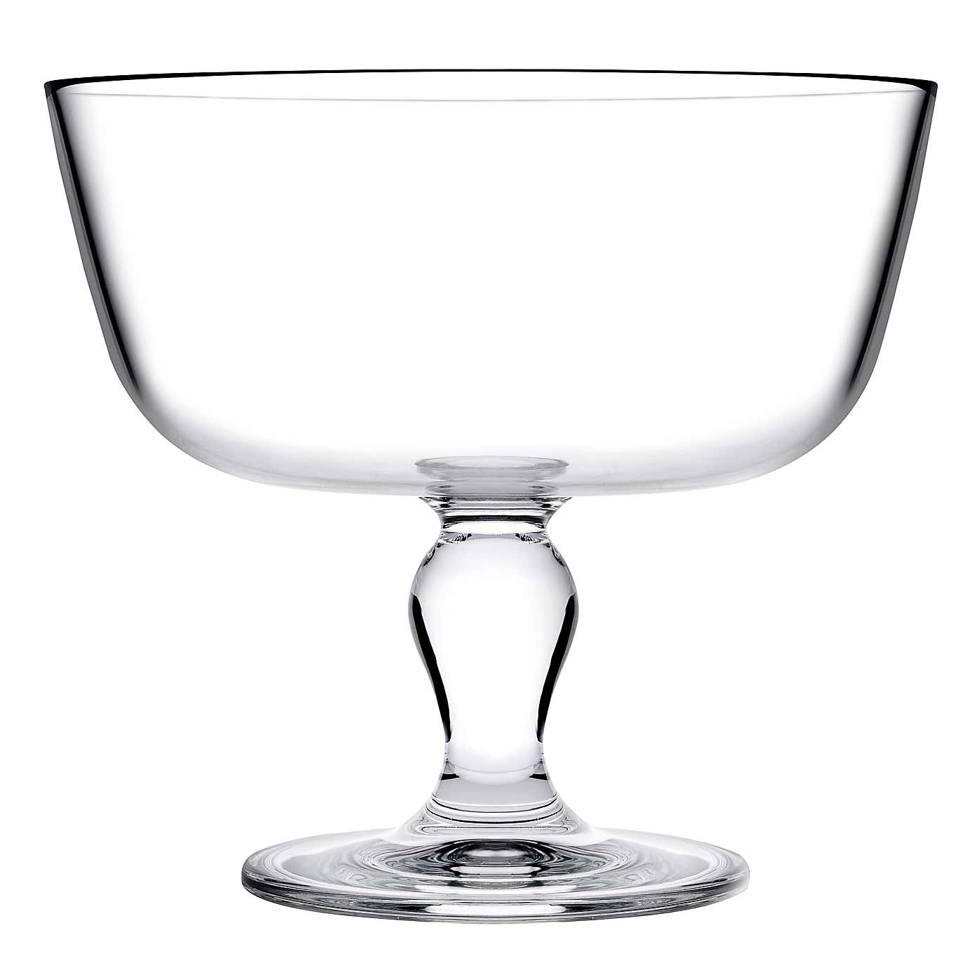 Large Glass Trifle Bowl