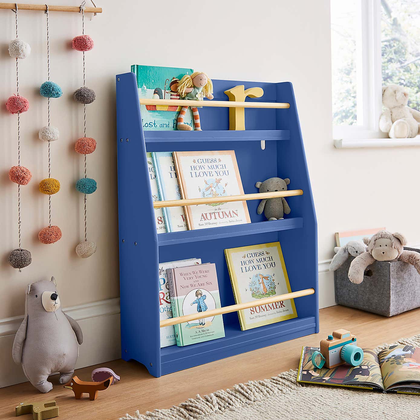 Kids White Bookcase