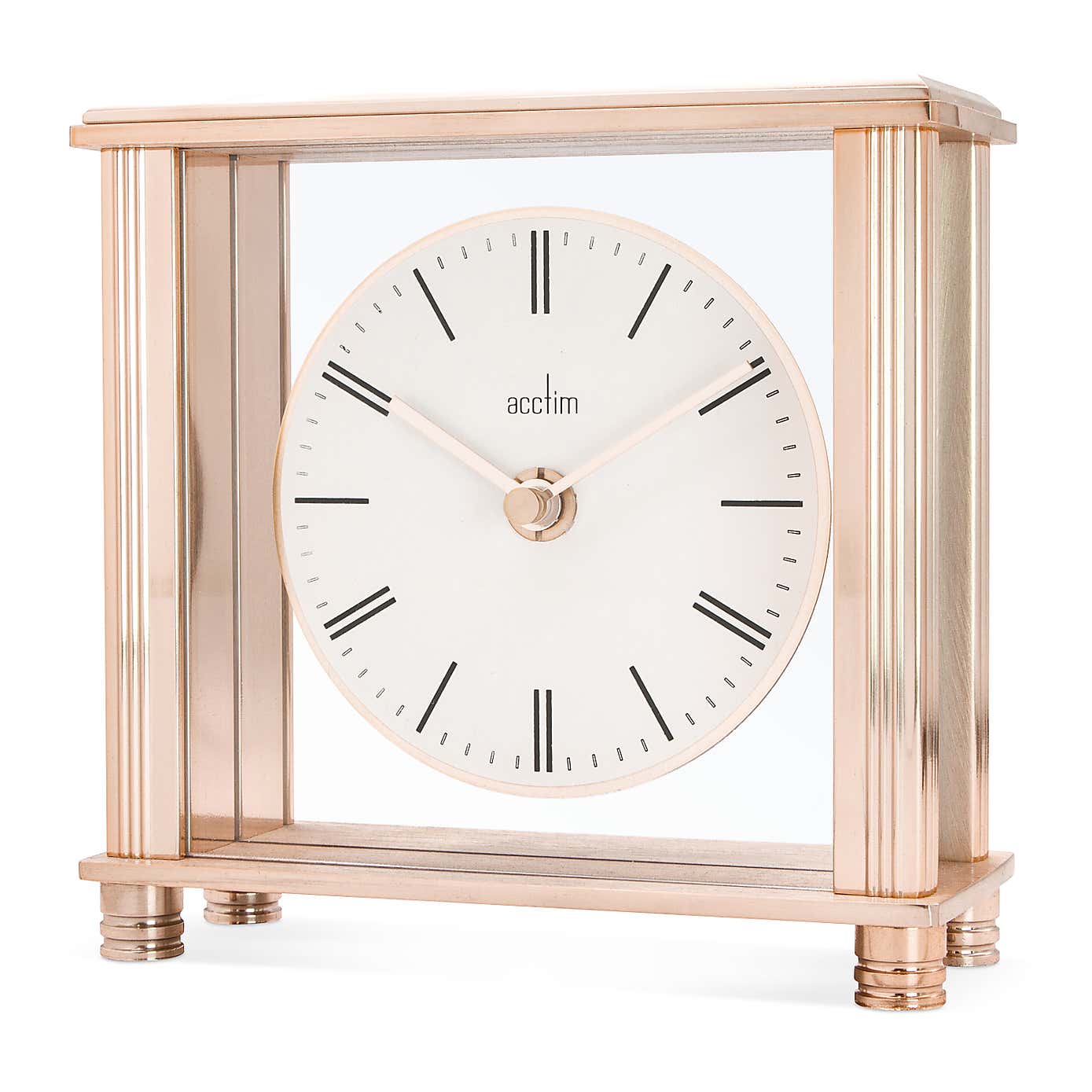 Acctim Shelford Rose Gold Mantel Clcok