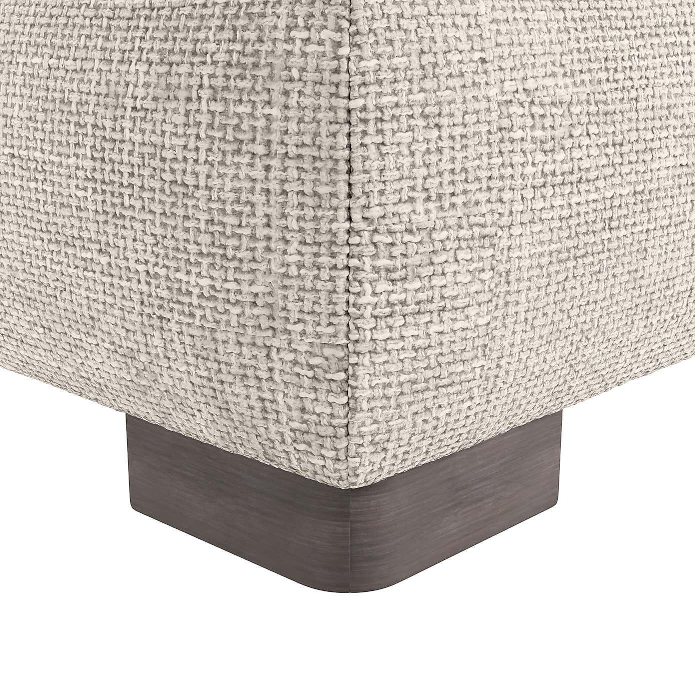 Carson Chunky Chenille Large Storage Footstool