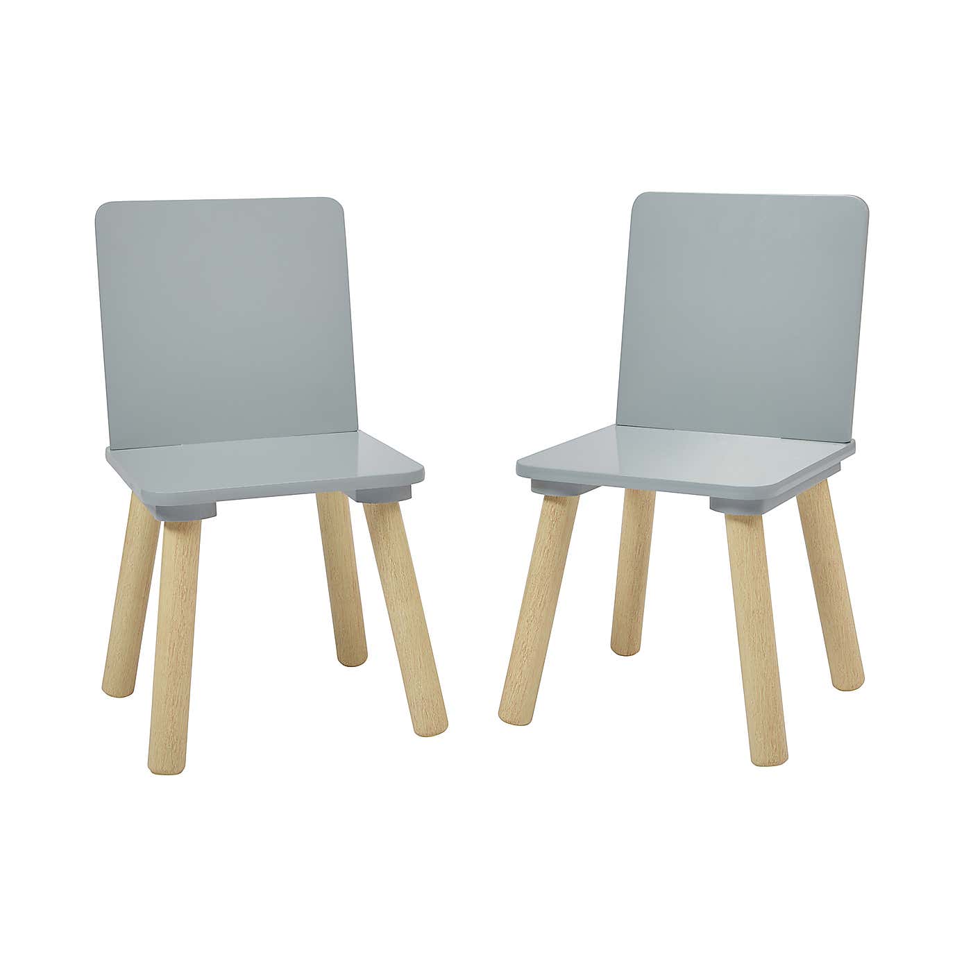 Liberty House Kids Table And Two Chairs Set, Pine