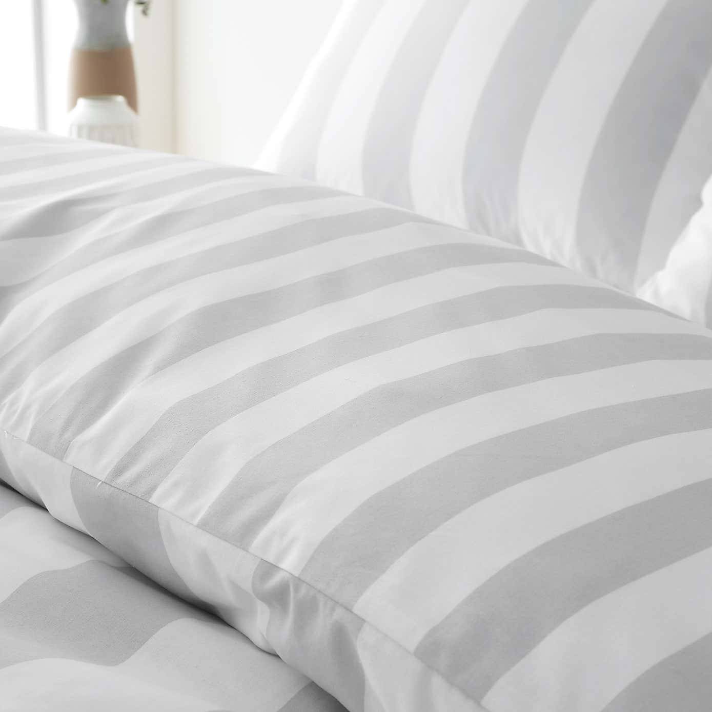 Catherine Lansfield Cove Stripe Duvet Cover and Pillowcase Set