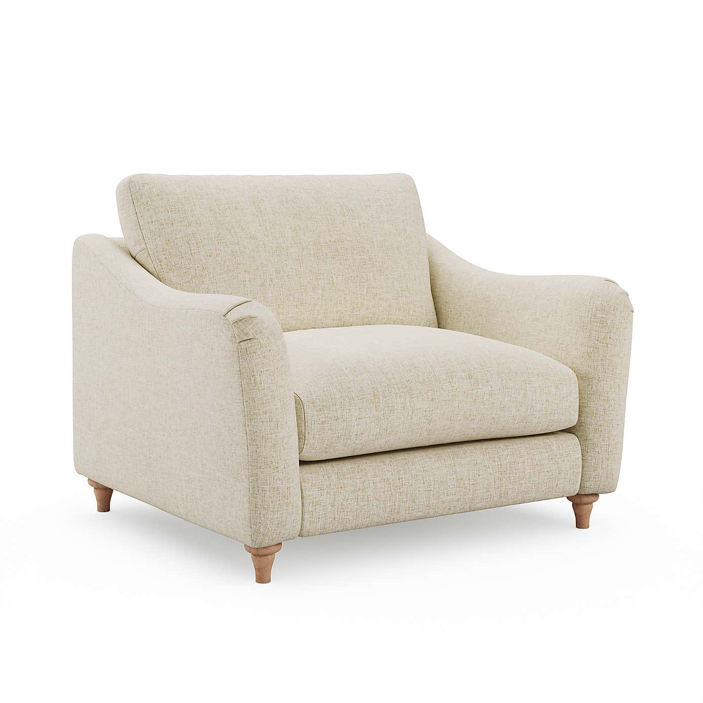 Hattie Slub Faux Linen Snuggle Sofa