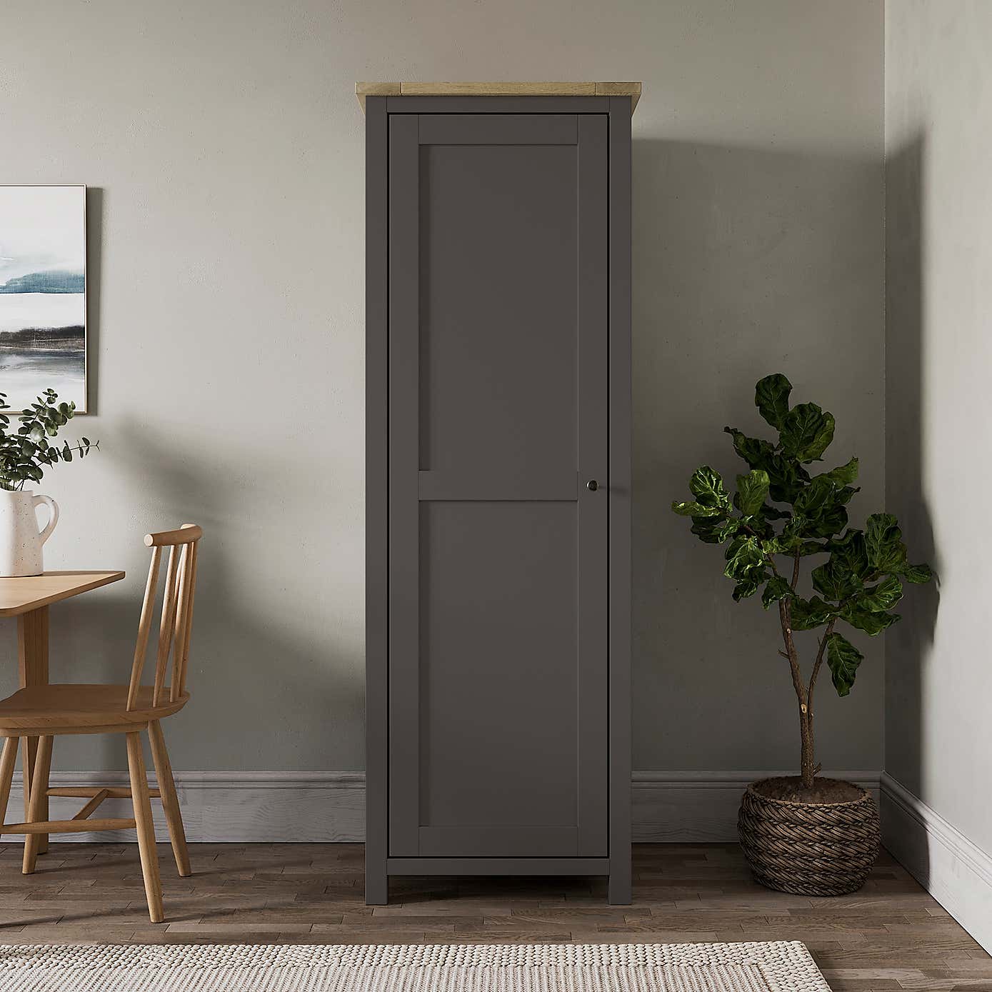 Olney Single Kitchen Larder Unit, Stone