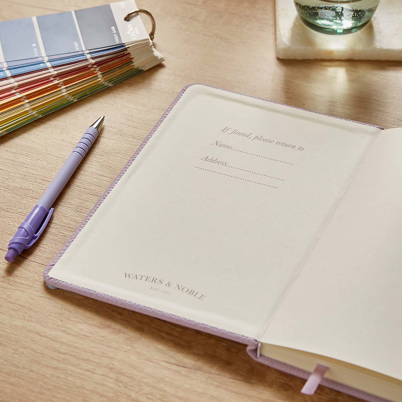 Waters and Noble Premium Faux Leather Notebook