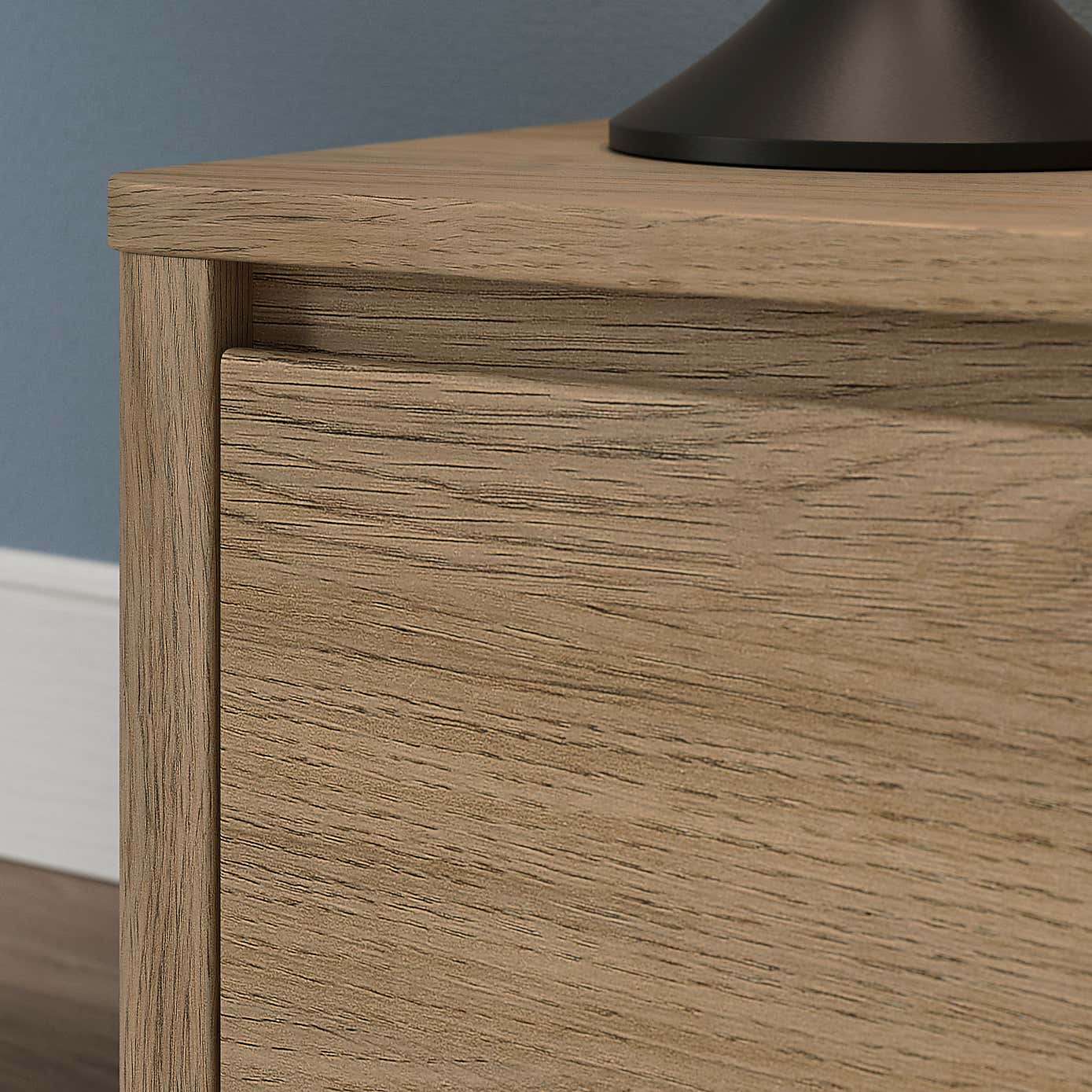 Malik Wide 1 Drawer Bedside Table